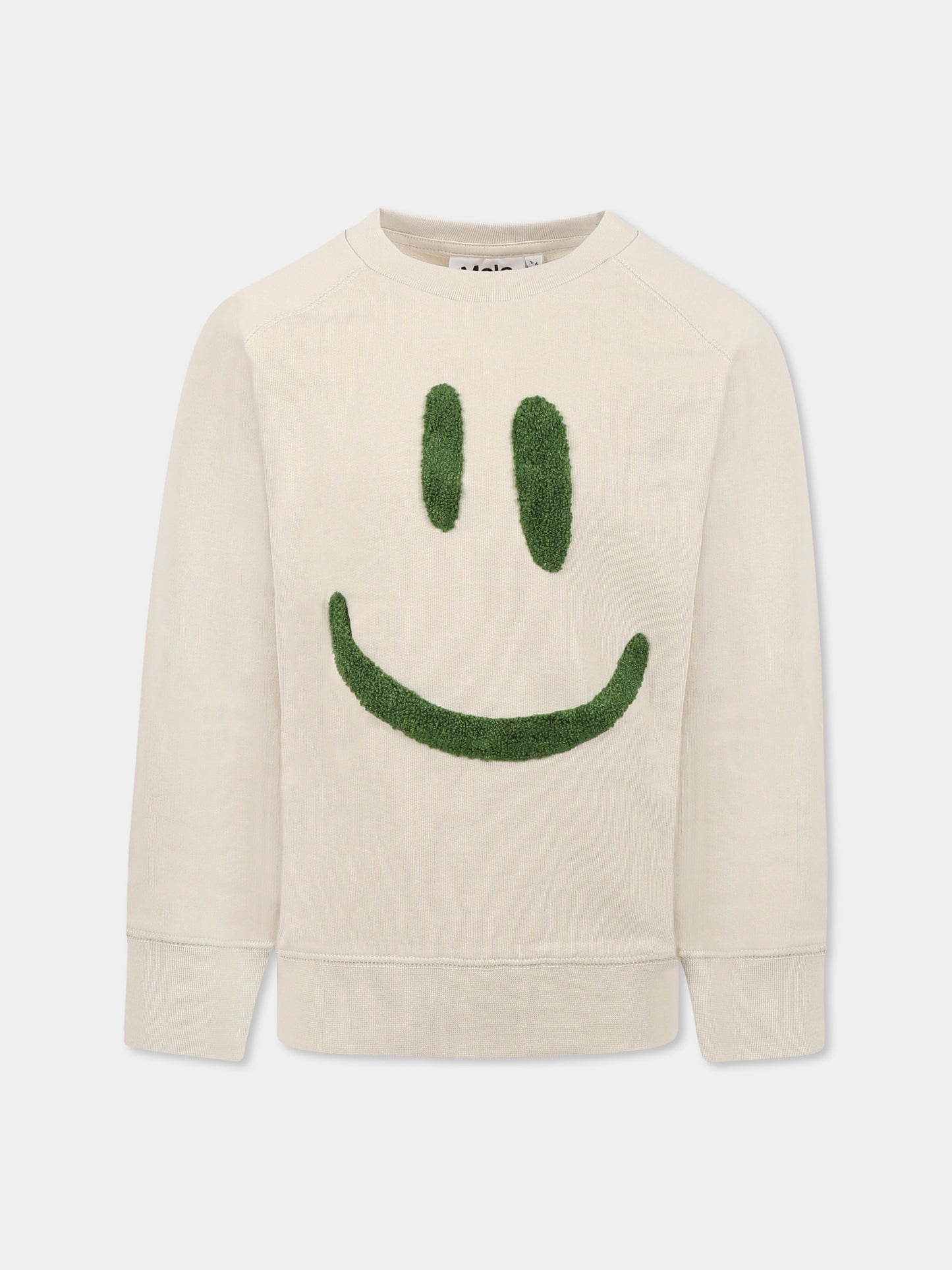 Felpa Mike avorio per bambini con smile,Molo,6S25J201 8955