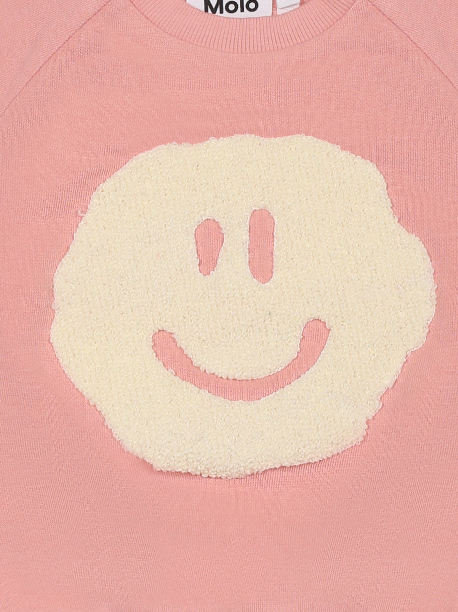 Felpa Disc rosa per neonati con smile,Molo,6S25J203 8283