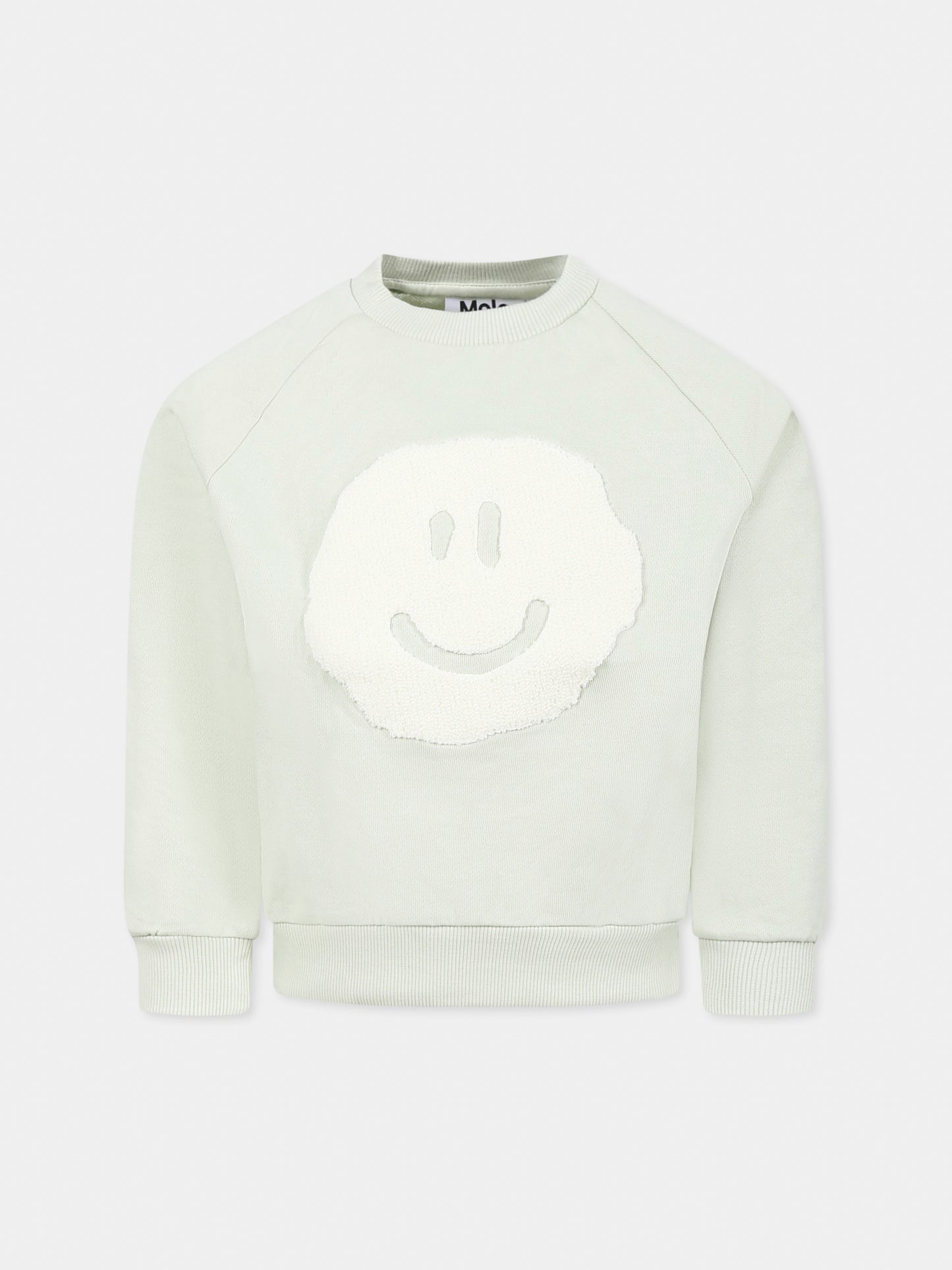 Sweat vert pour enfants avec smiley