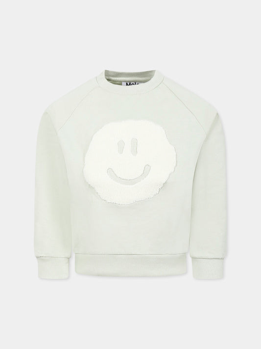 Sweat vert pour enfants avec smiley