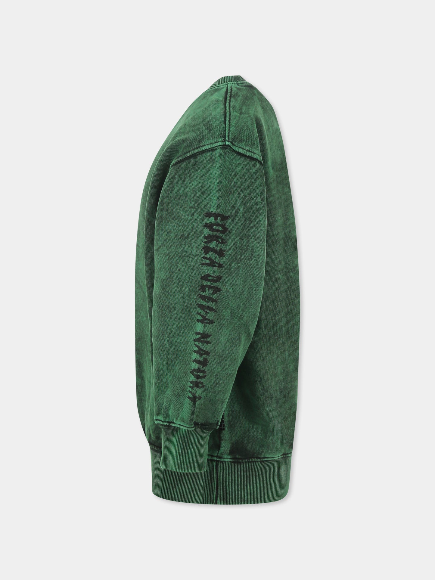 Felpa Magni verde per bambini,Molo,6S25J206 5484