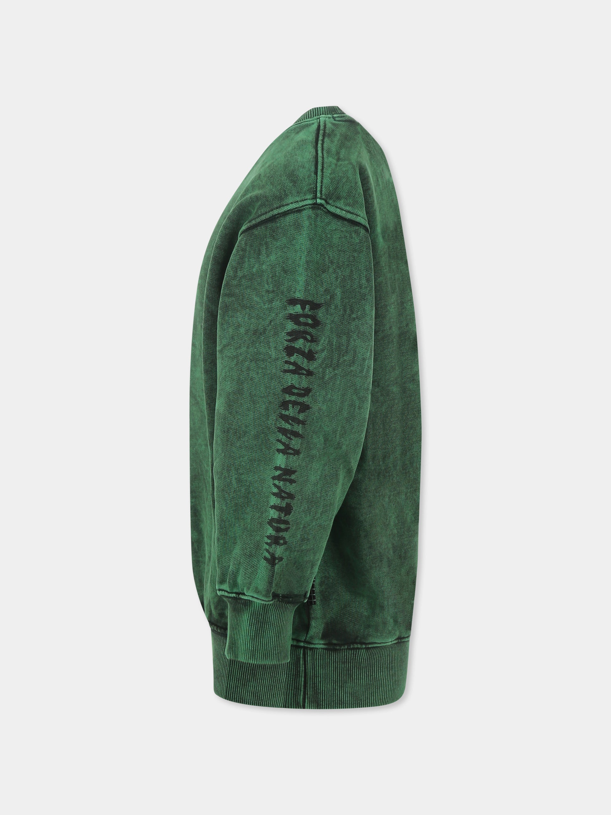 Felpa Magni verde per bambini,Molo,6S25J206 5484