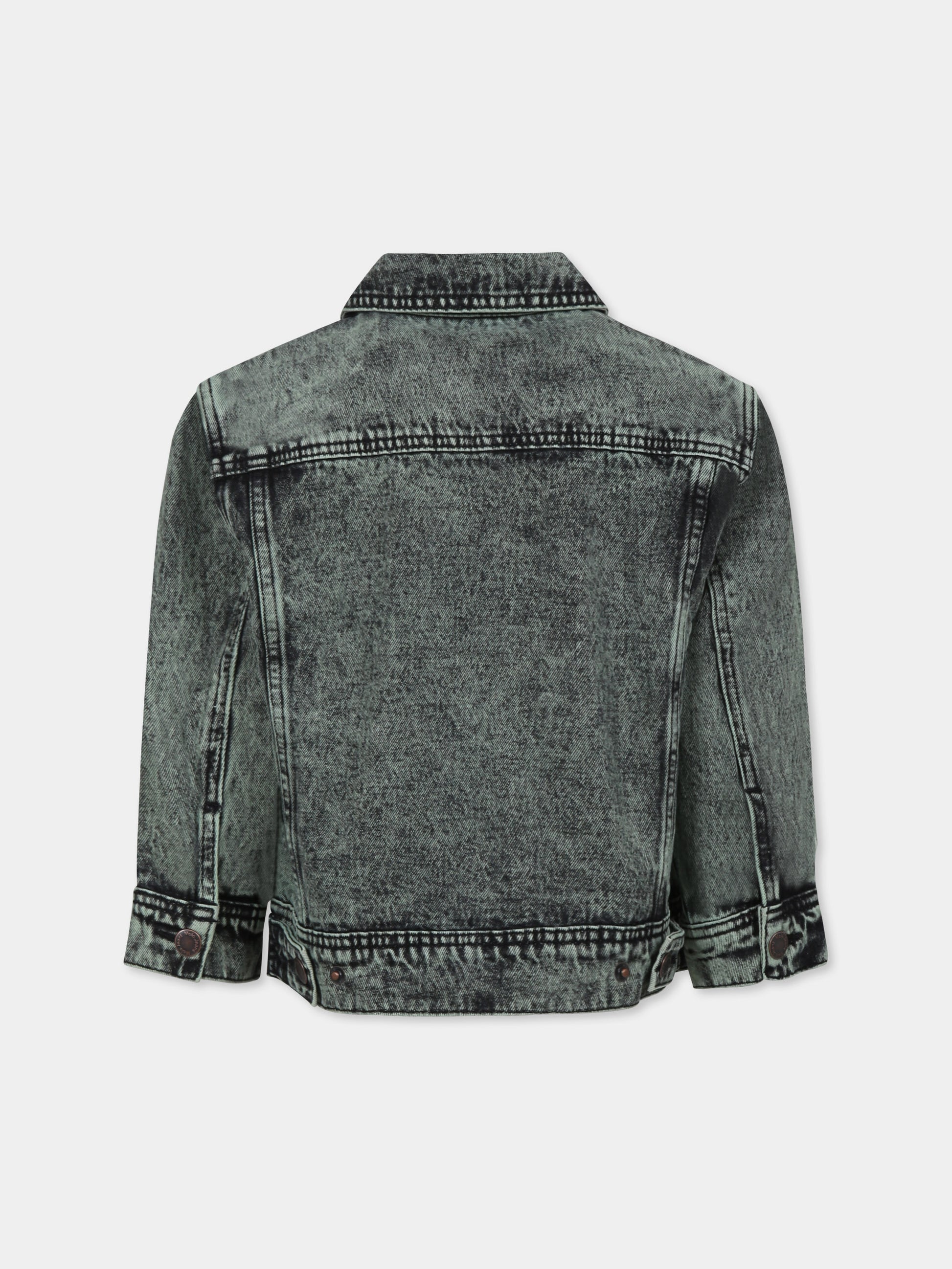 Giubbotto di jeans Honore verde per bambini,Molo,5S25M301 5478