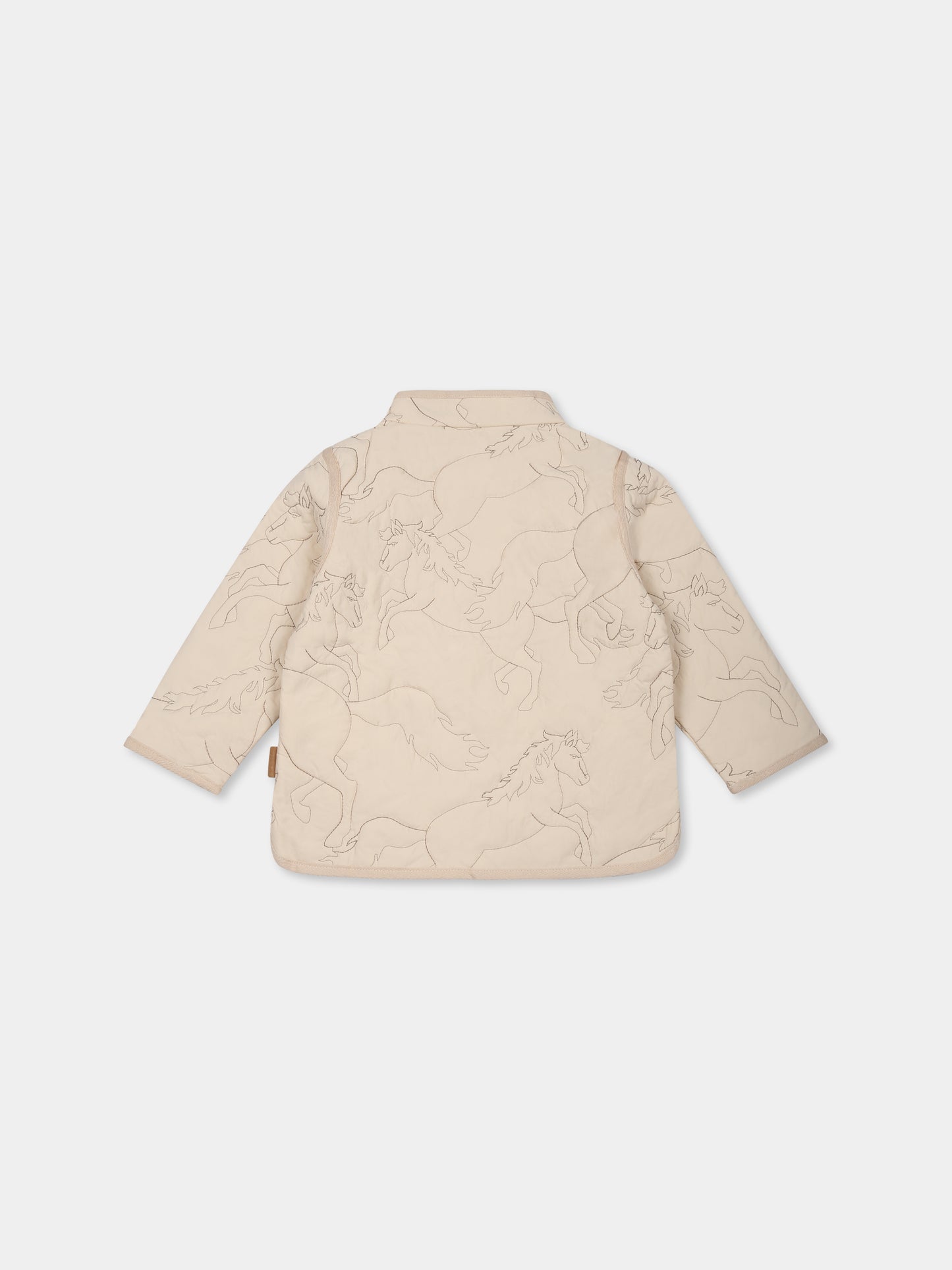 Piumino Harrie avorio per neonata con cavalli,Molo,5S25M307 5410