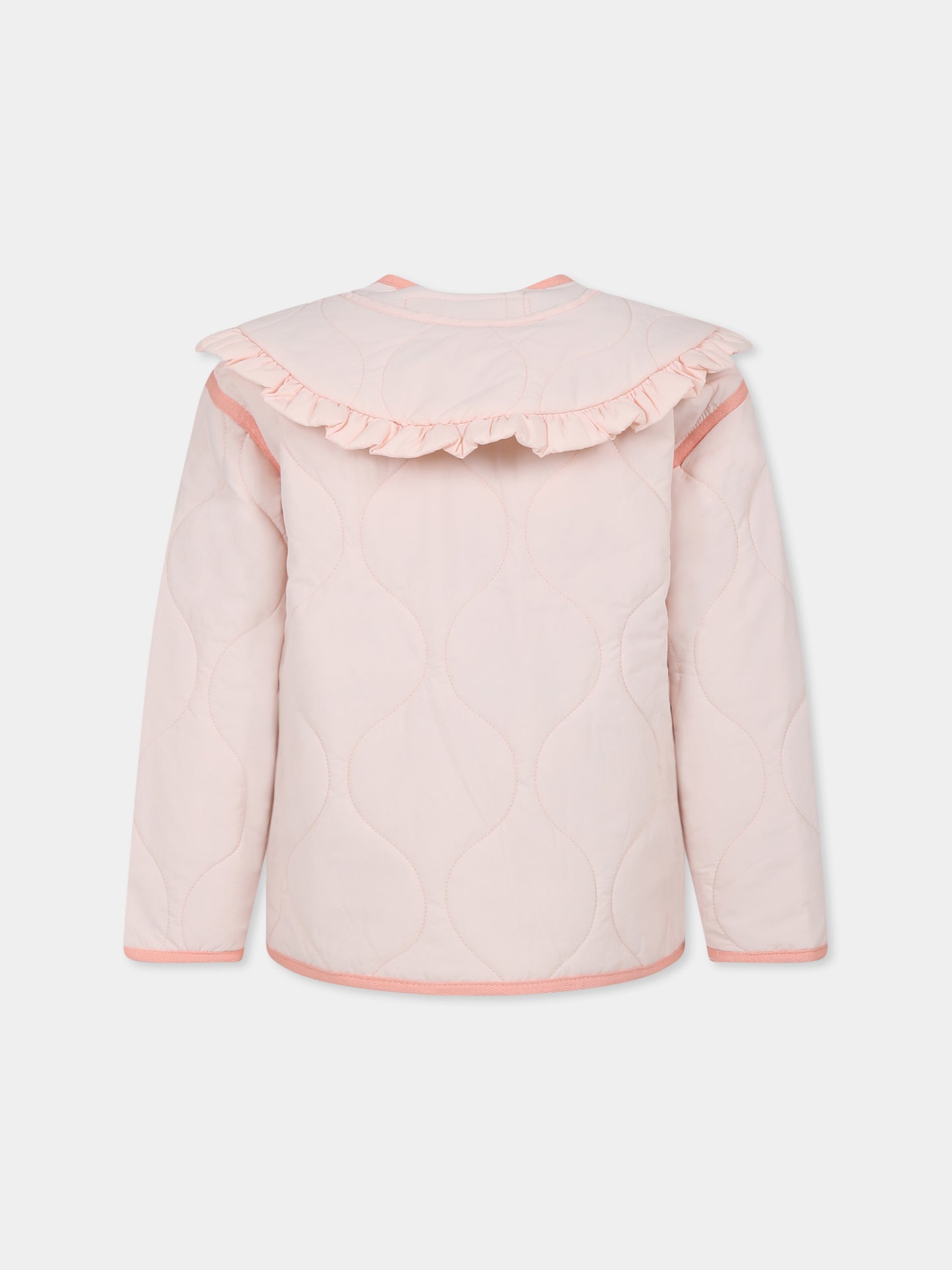 Doudoune rose pour fille