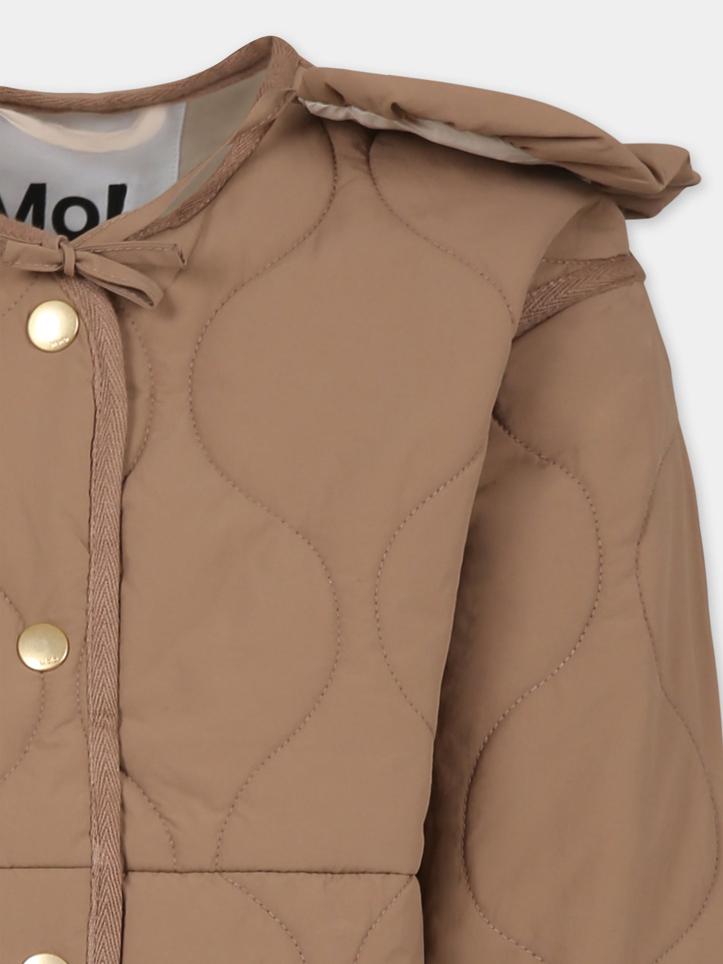 Doudoune marron pour fille