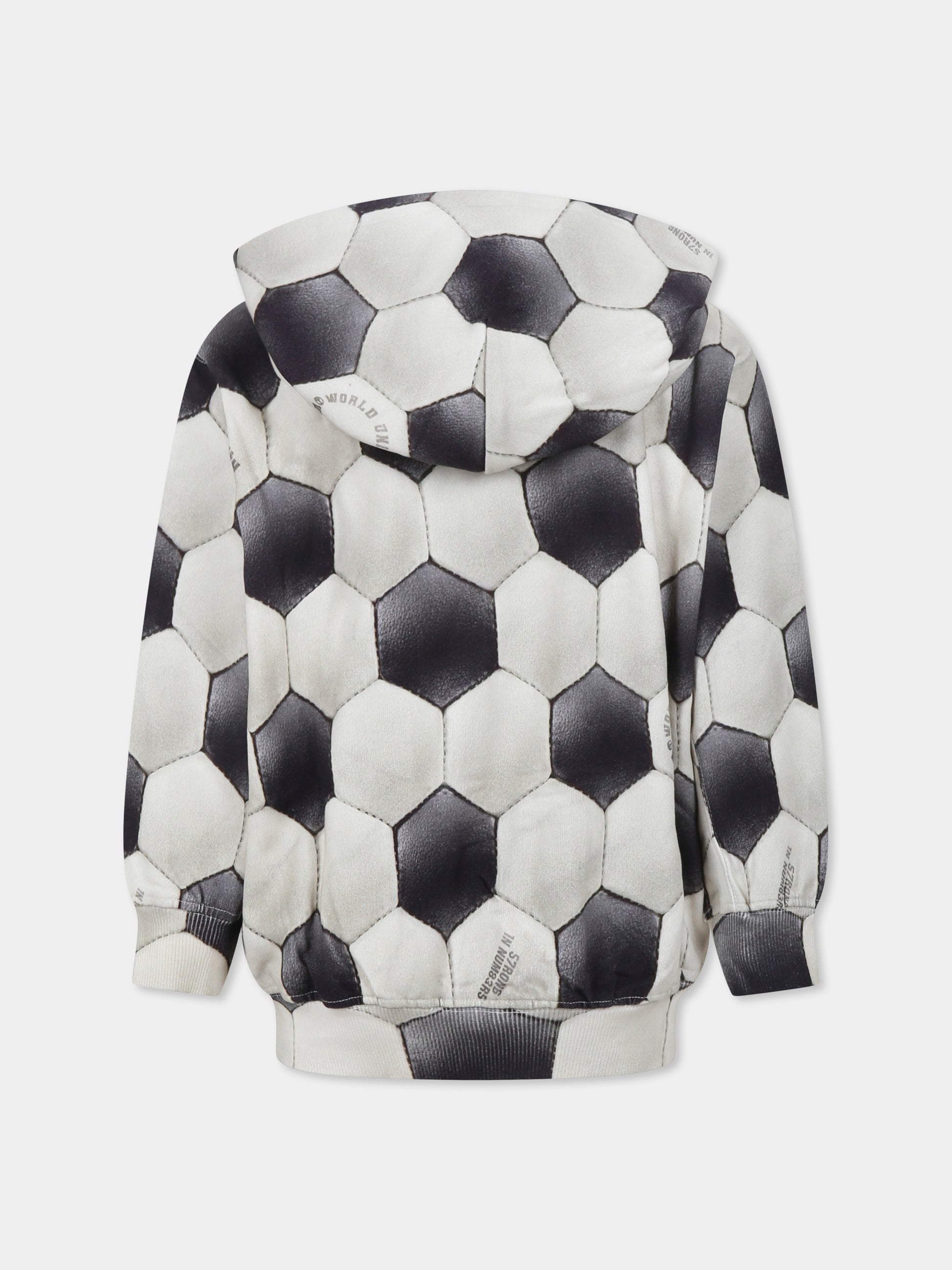 Felpa Mazz beige per bambino con stampa pallone,Molo,1S25J303 9287