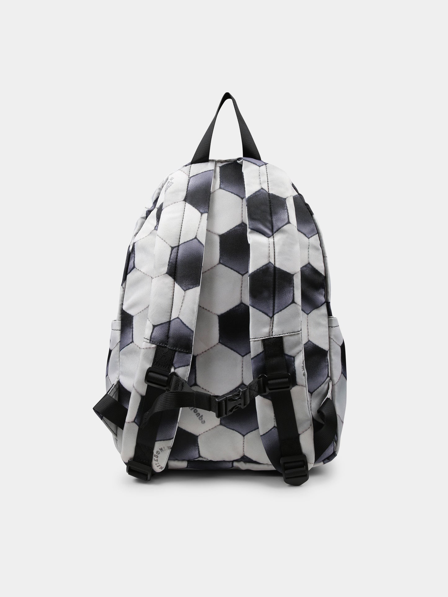 Sac à dos beige pour garçon avec imprimé ballon de football