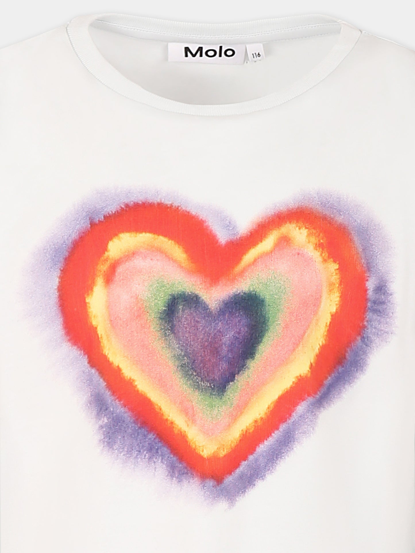 Top Rassita celeste per bambina con cuore,Molo,2S25A101 3789