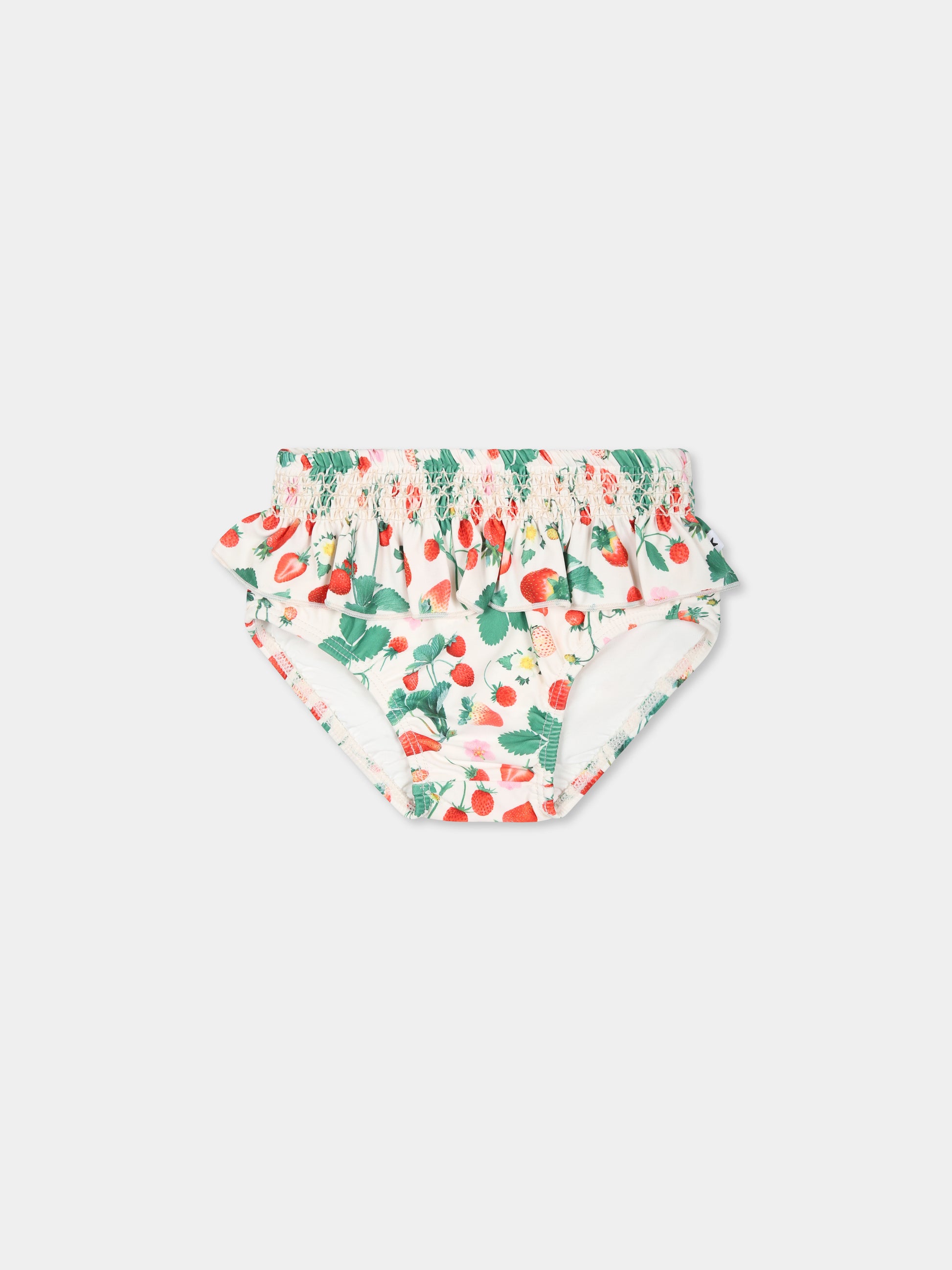 Slip da bagno Neena avorio per neonata con fragole all over,Molo,8S25P601 9247