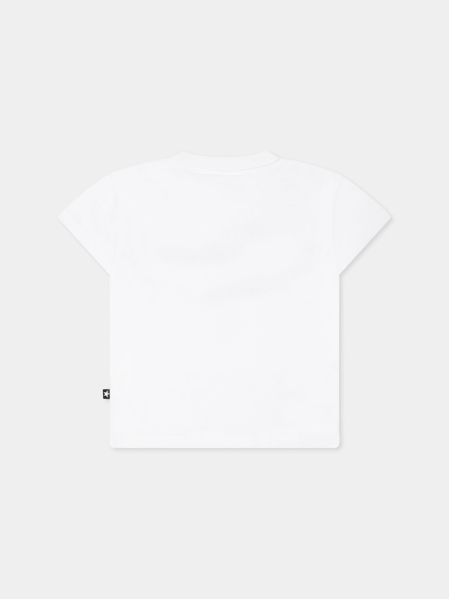 T-shirt Enzo bianca per neonati con smile anguria,Molo,6S25A207 9340