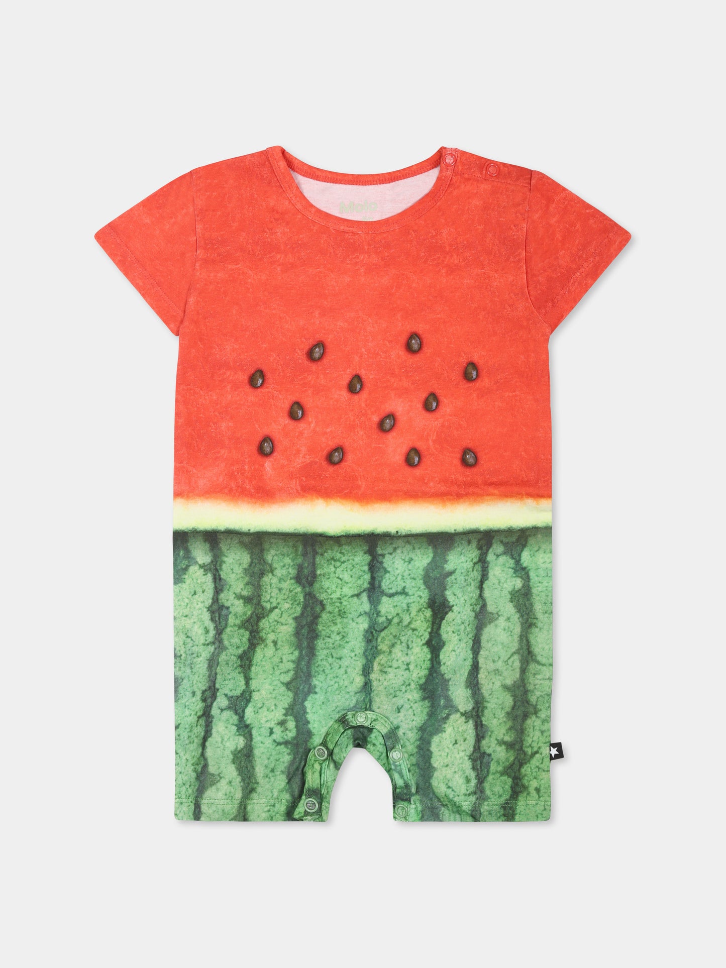 Pagliaccetto Finn multicolor per neoanti con stampa anguria,Molo,6S25B401 9341