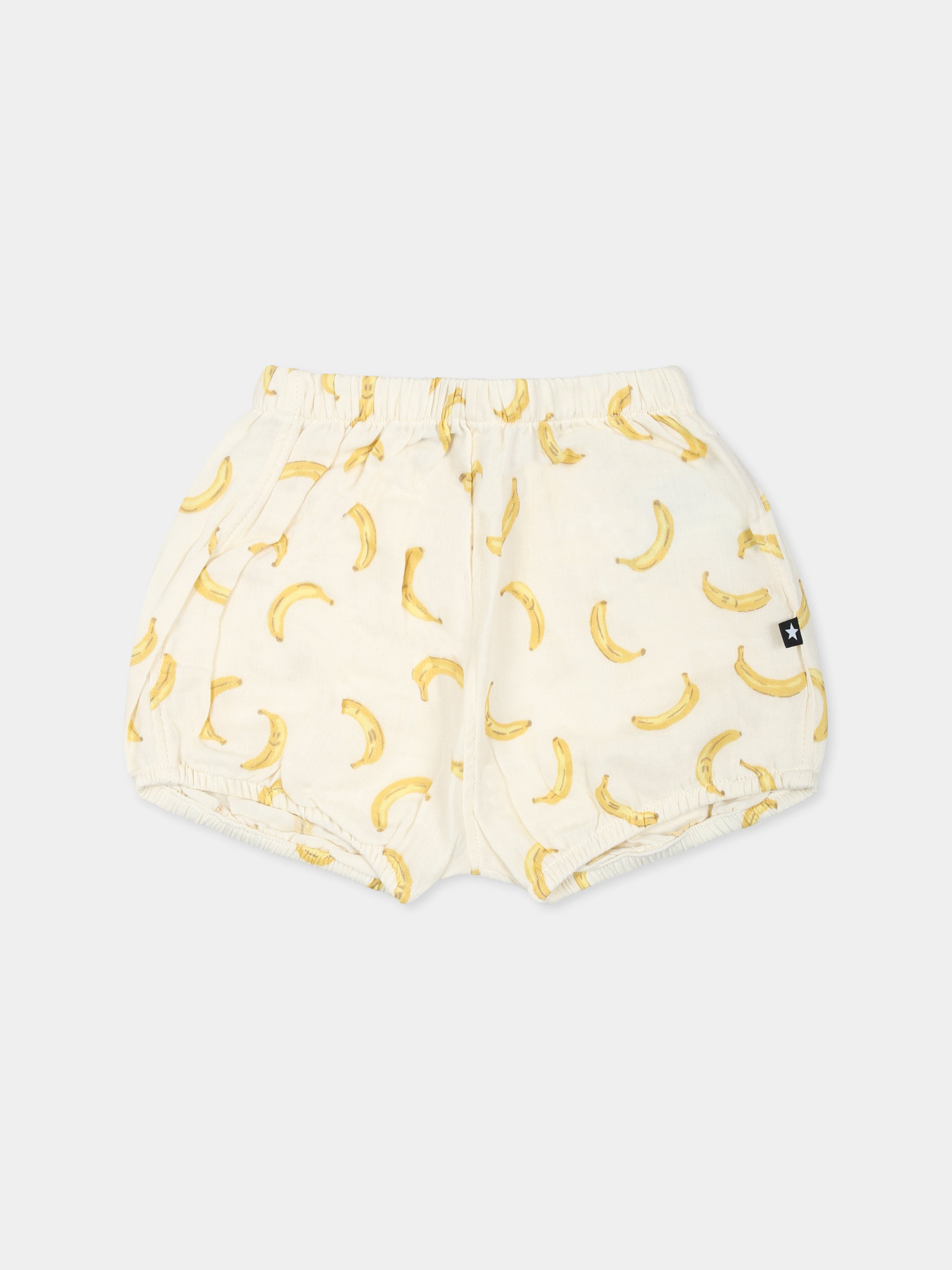 Shorts Somos avorio per neonati con banana all over,Molo,6S25H112 9358