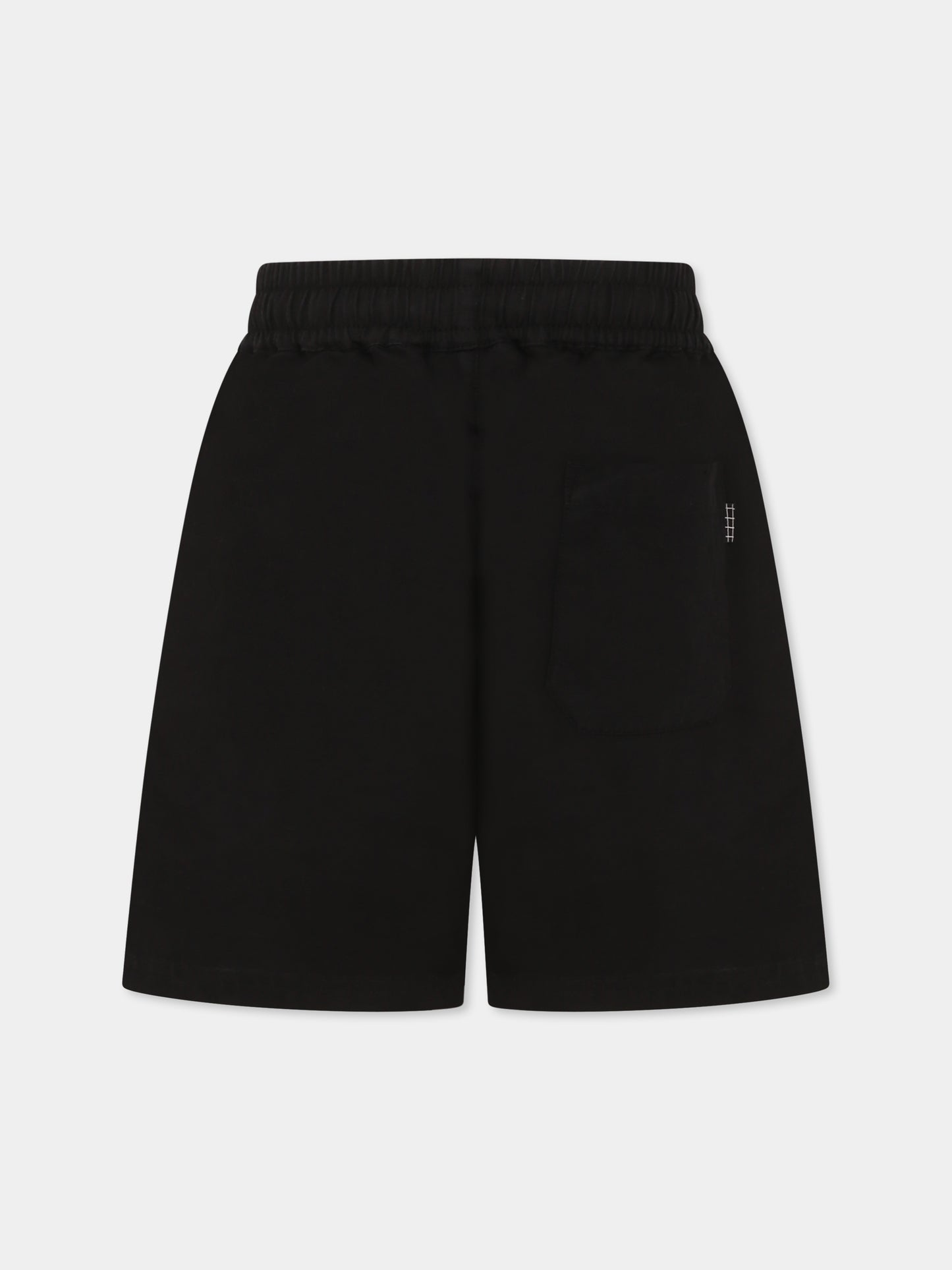 Shorts Amal neri per bambino,Molo,1S25H103 0099