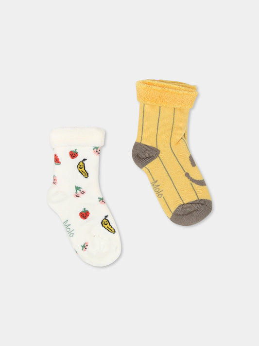 Set calze multicolor per neonati con smile e frutta,Molo,7S25G106 3993