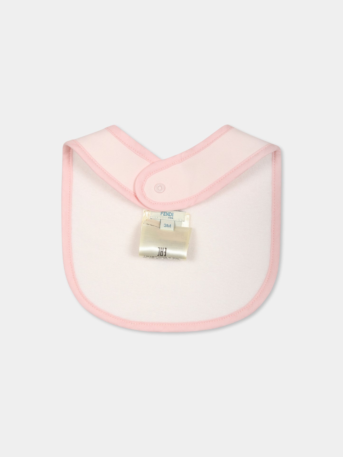 Ensemble combinaison rose pour bébé fille avec FF