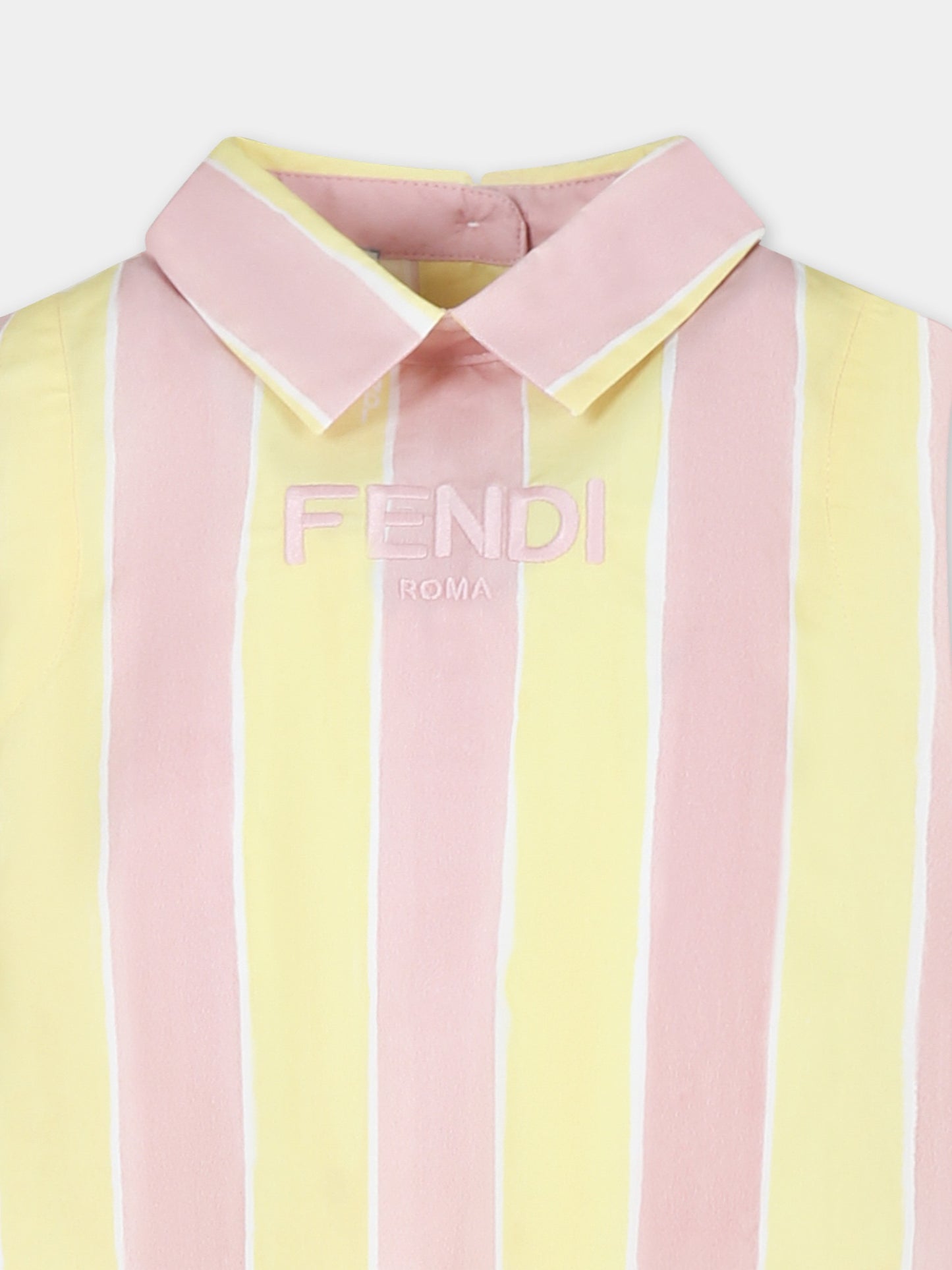 Robe multicolore pour fille avec logo