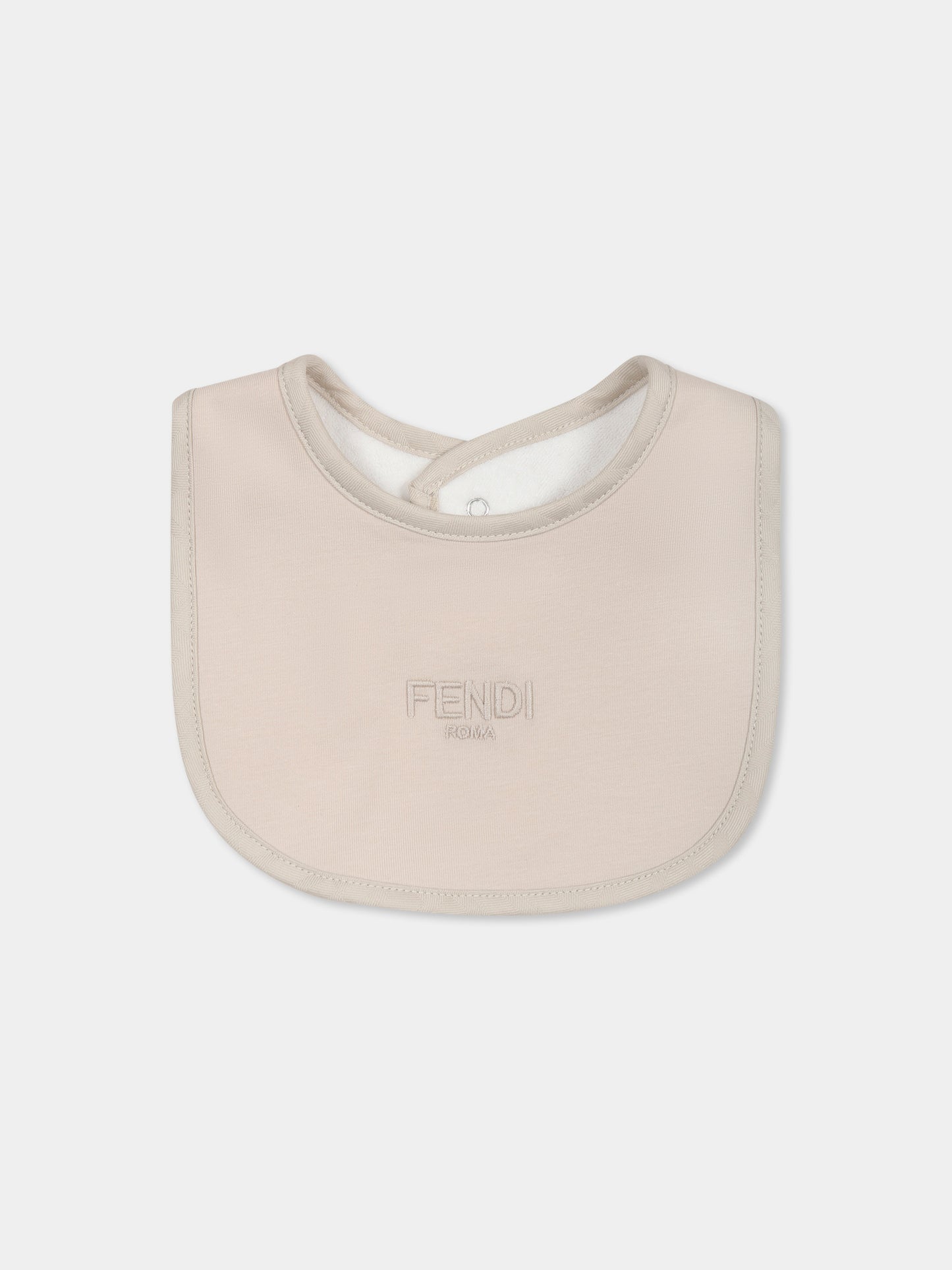 Ensemble combinaison beige pour bébé enfants avec FF