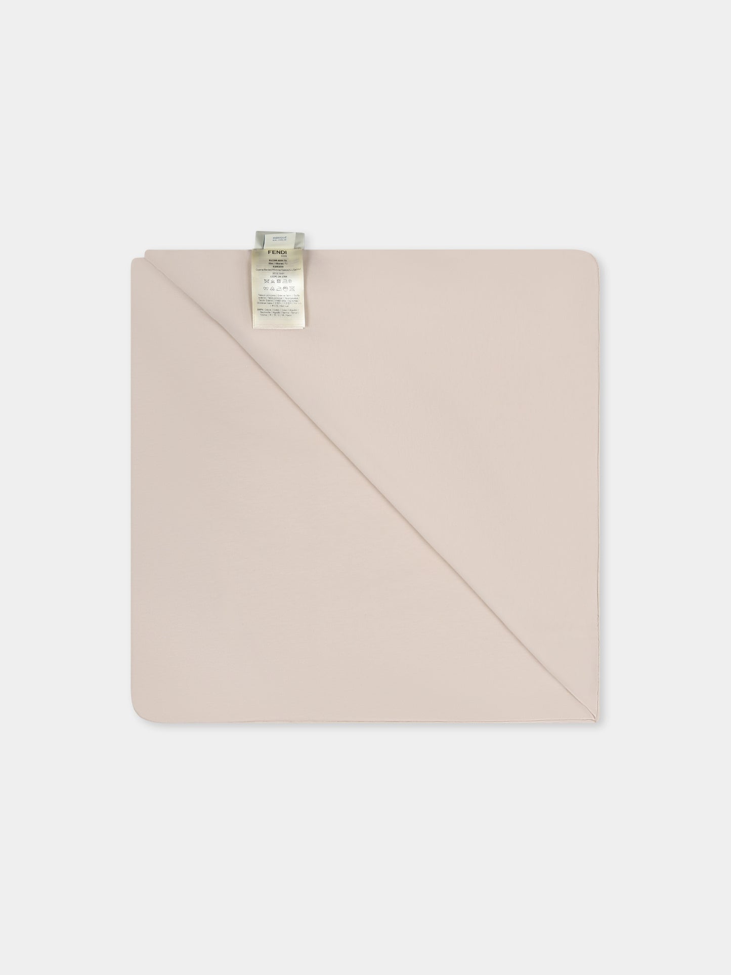 Couverture beige pour bébé enfants avec FF