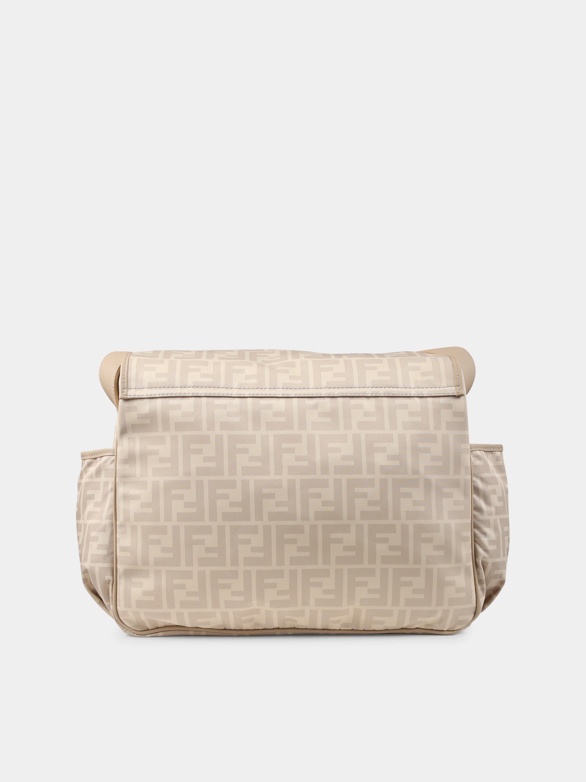 Borsa mamma beige per neonati con FF,Fendi Kids,7VB020 ARDI F1734