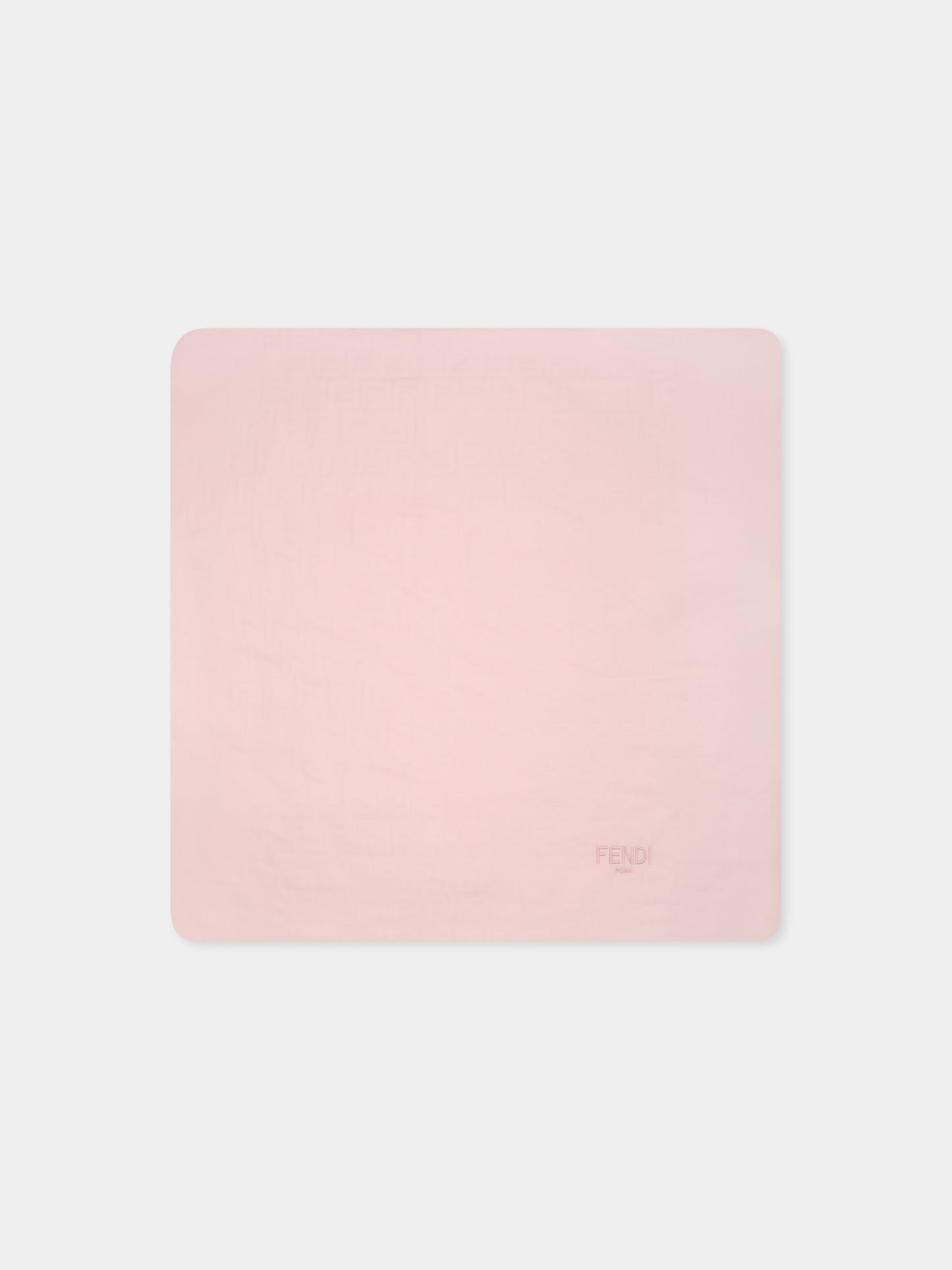 Couverture rose pour bébé fille avec FF