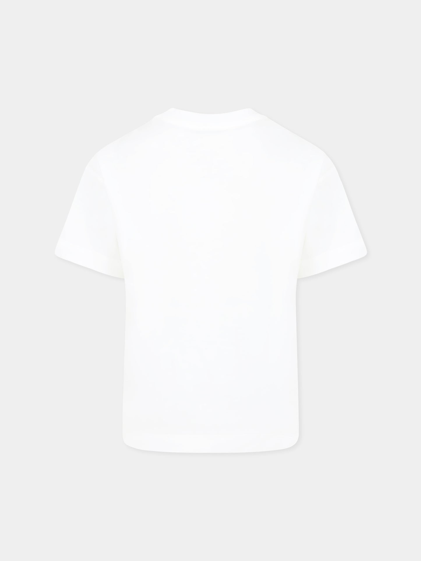 T-shirt blanc pour fille avec flocon