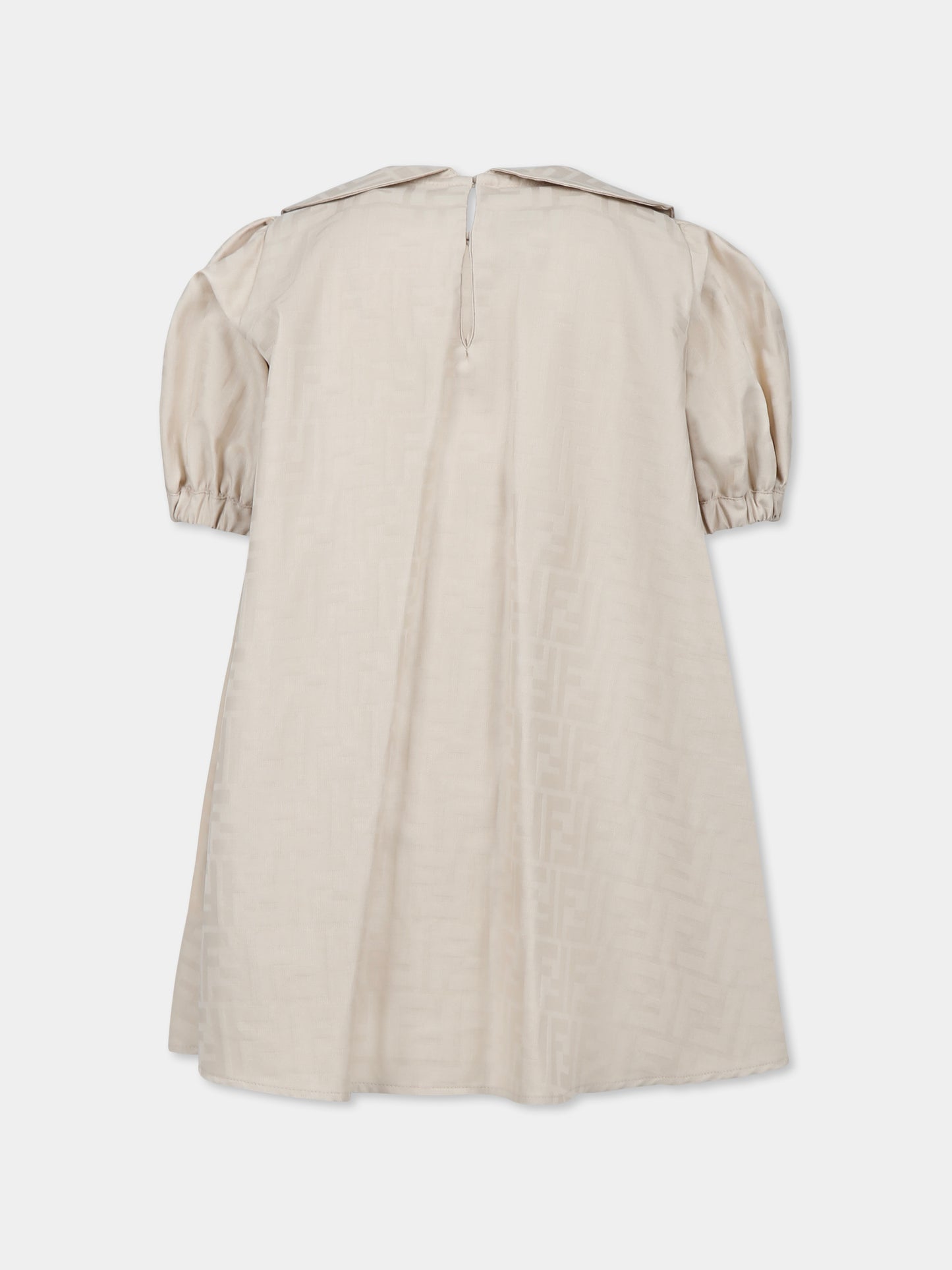 Robe beige pour fille avec FF