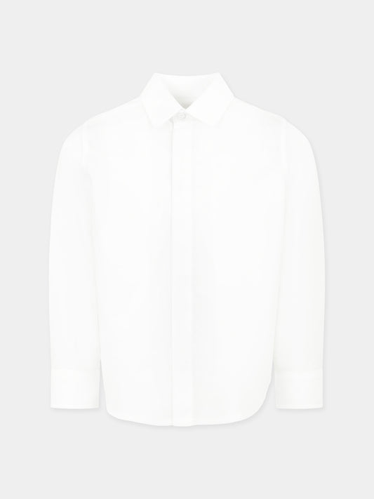 Chemise blanche pour garçon avec FF