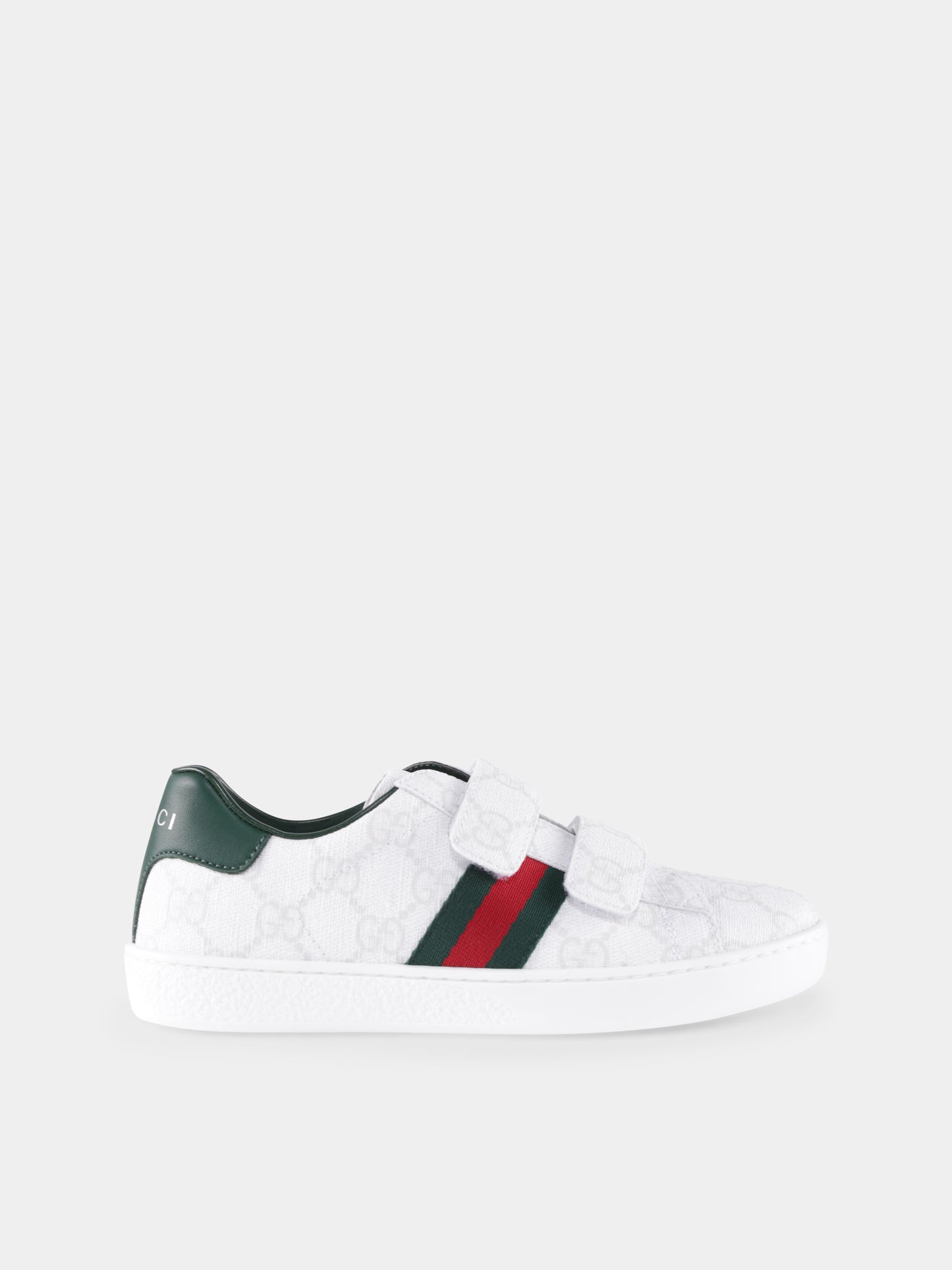 Baskets Ace blanches pour enfants avec logo