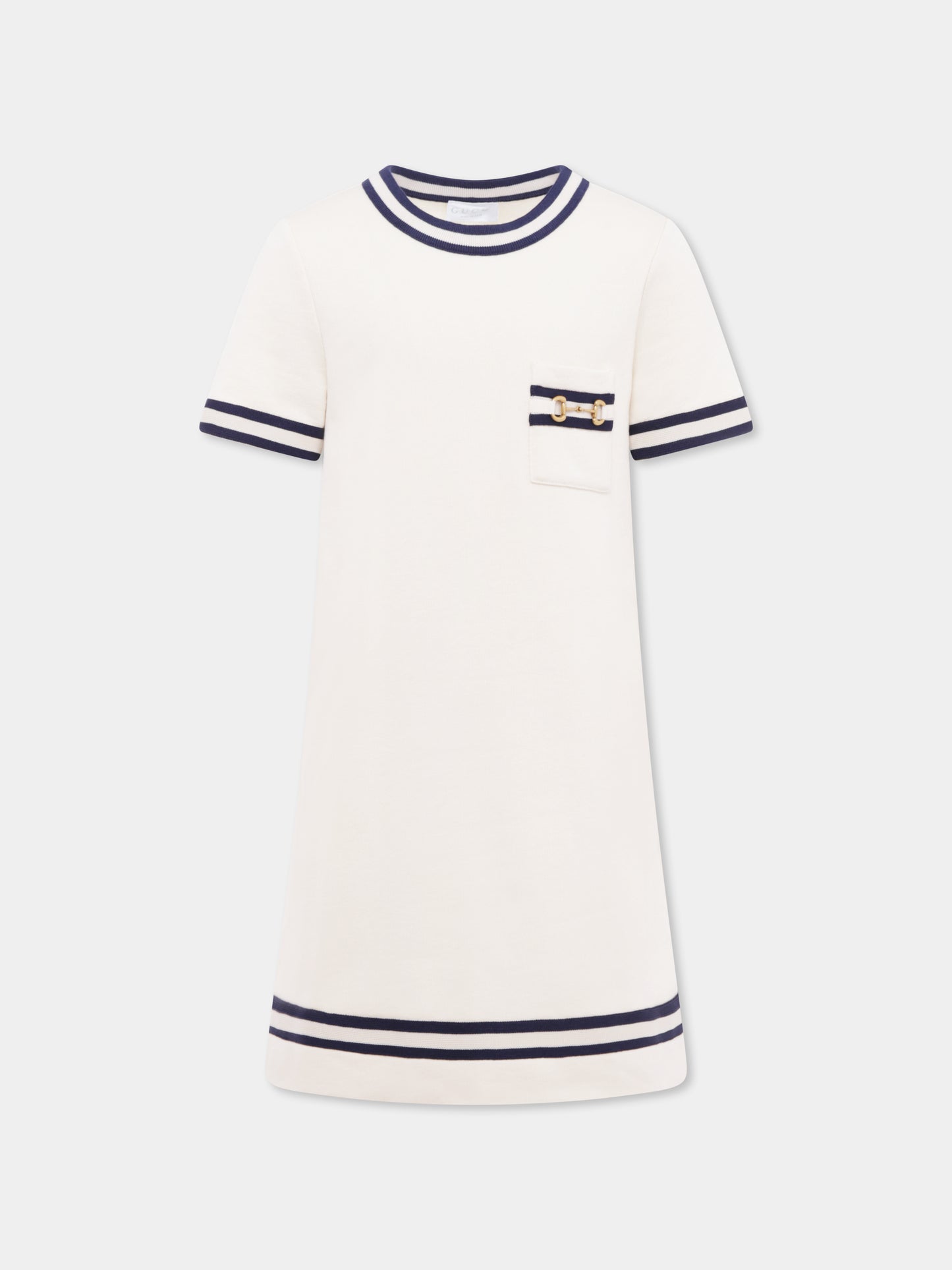 Robe ivoire pour fille avec mors