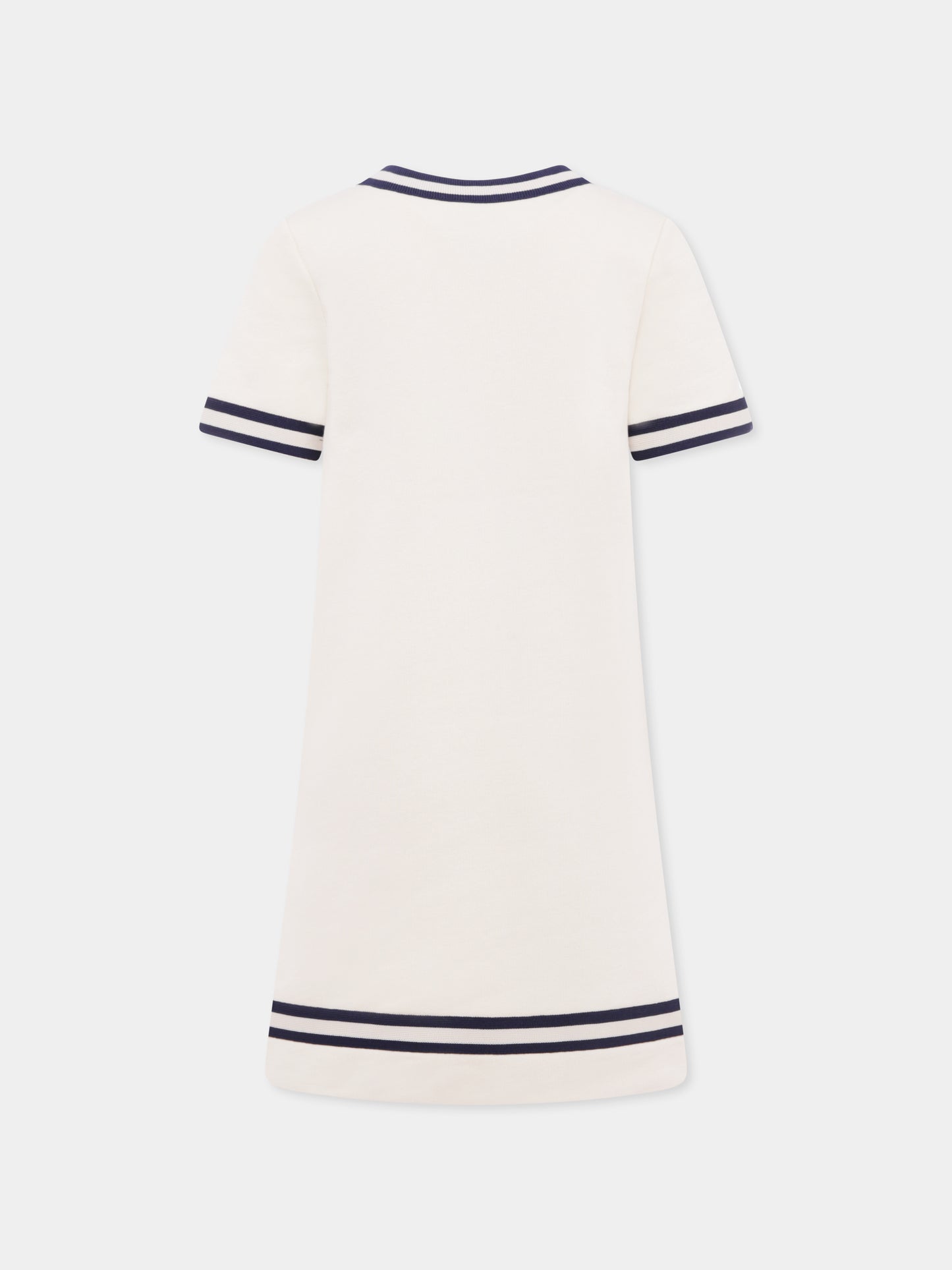 Robe ivoire pour fille avec mors