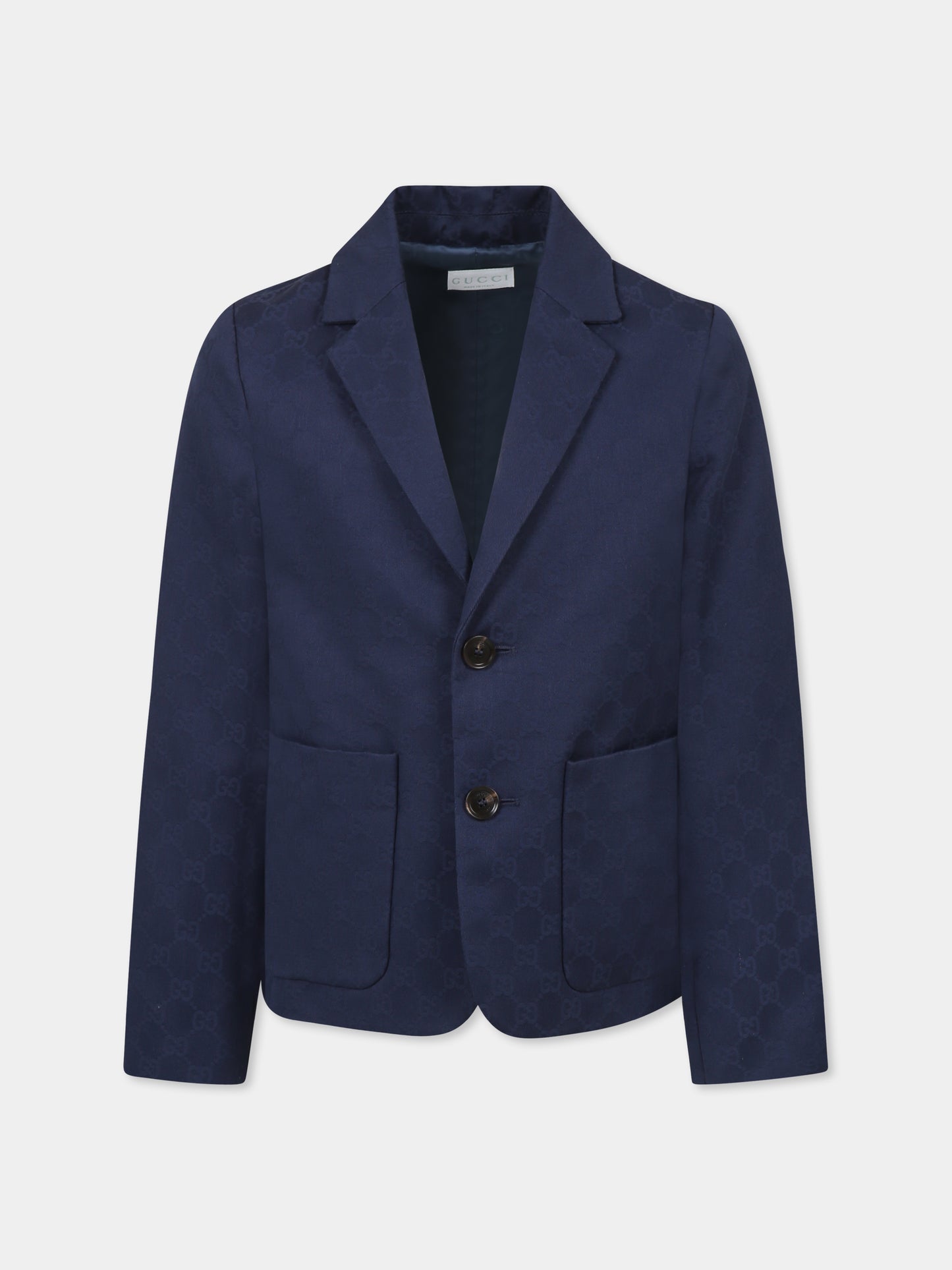 Veste bleue pour garçon avec détail Web