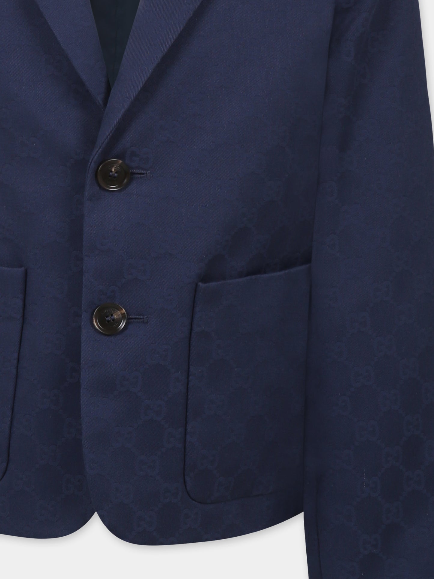 Veste bleue pour garçon avec détail Web