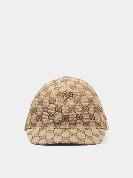 Chapeau beige for kids with logo