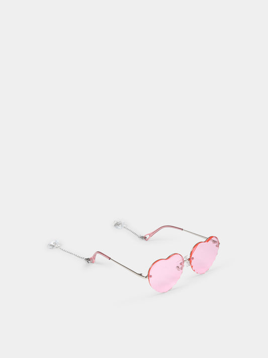 Lunettes de soleil fuchsia pour fille