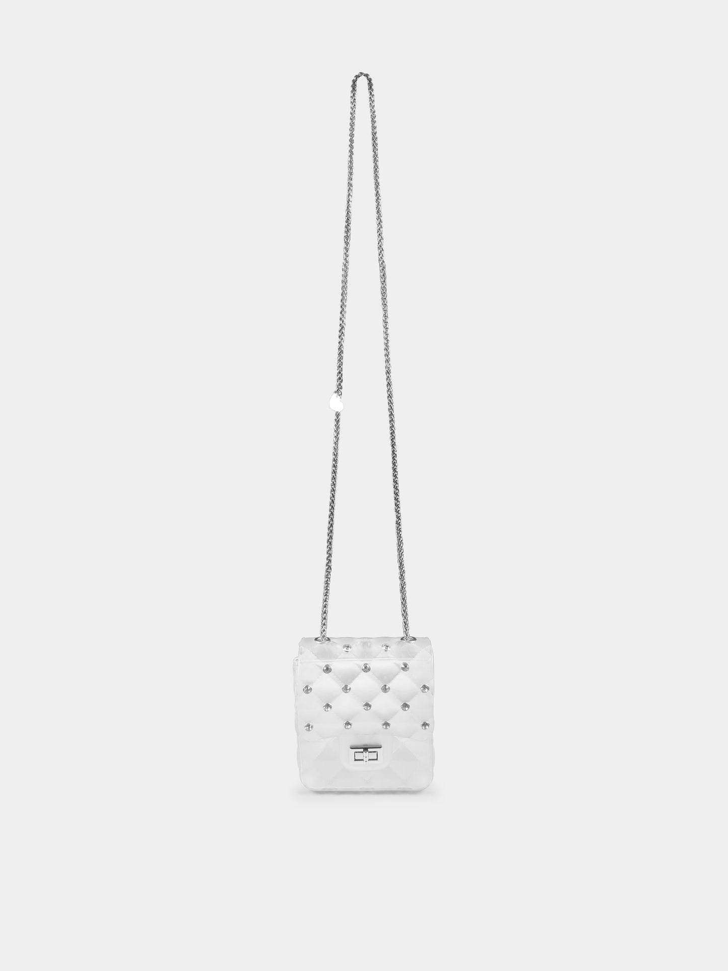 Sac blanc pour fille avec cristaux