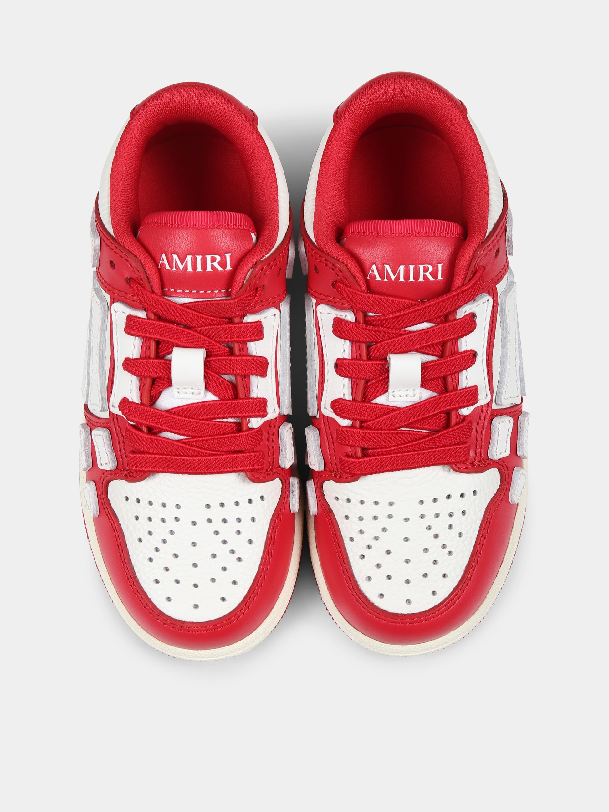 Sneakers rosse per bambini con logo,Amiri,AKFOSR1019 VARSITY RED