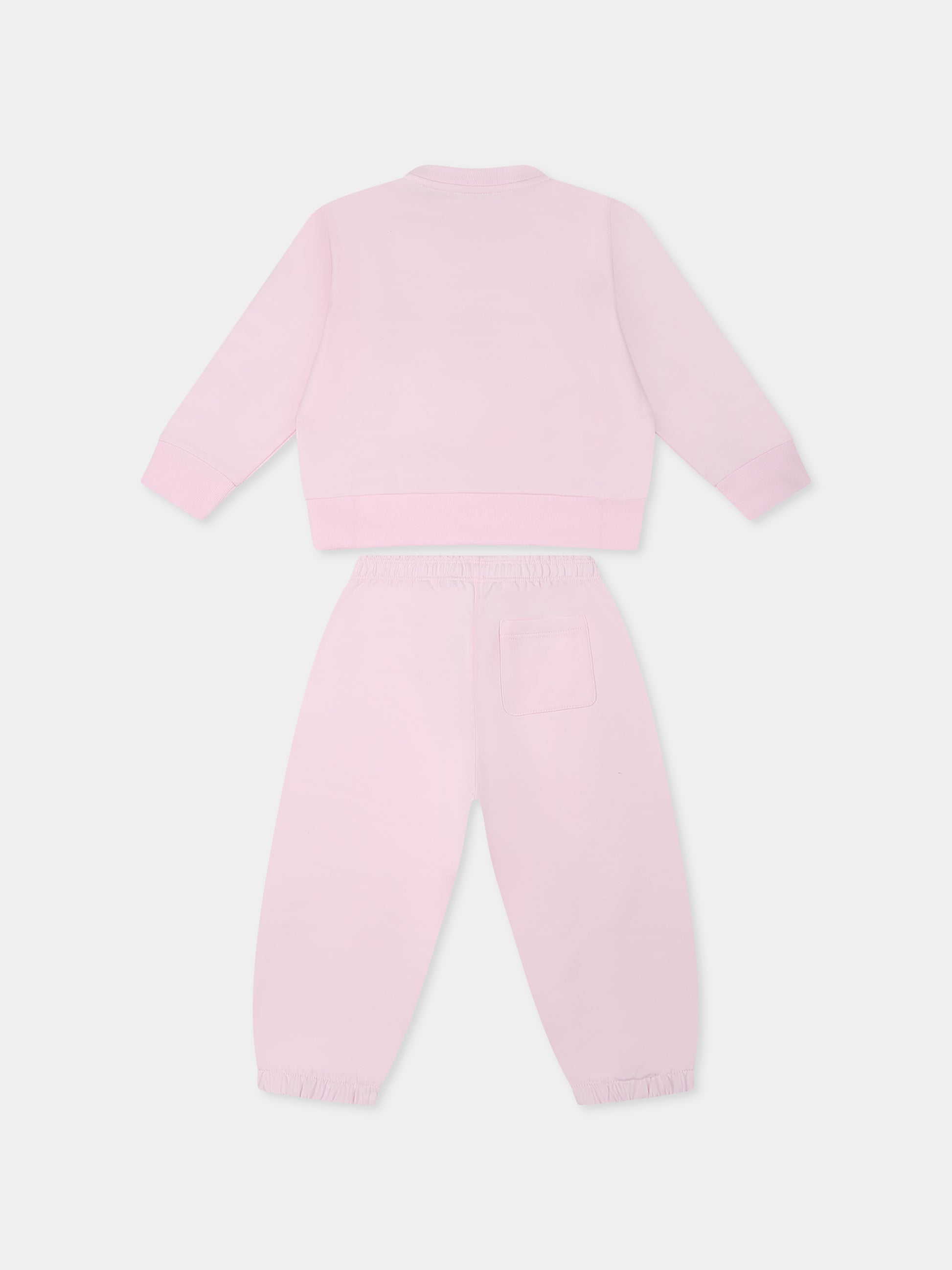 Completo rosa per neonata con logo,Versace,1017967 1A12433 2PW30