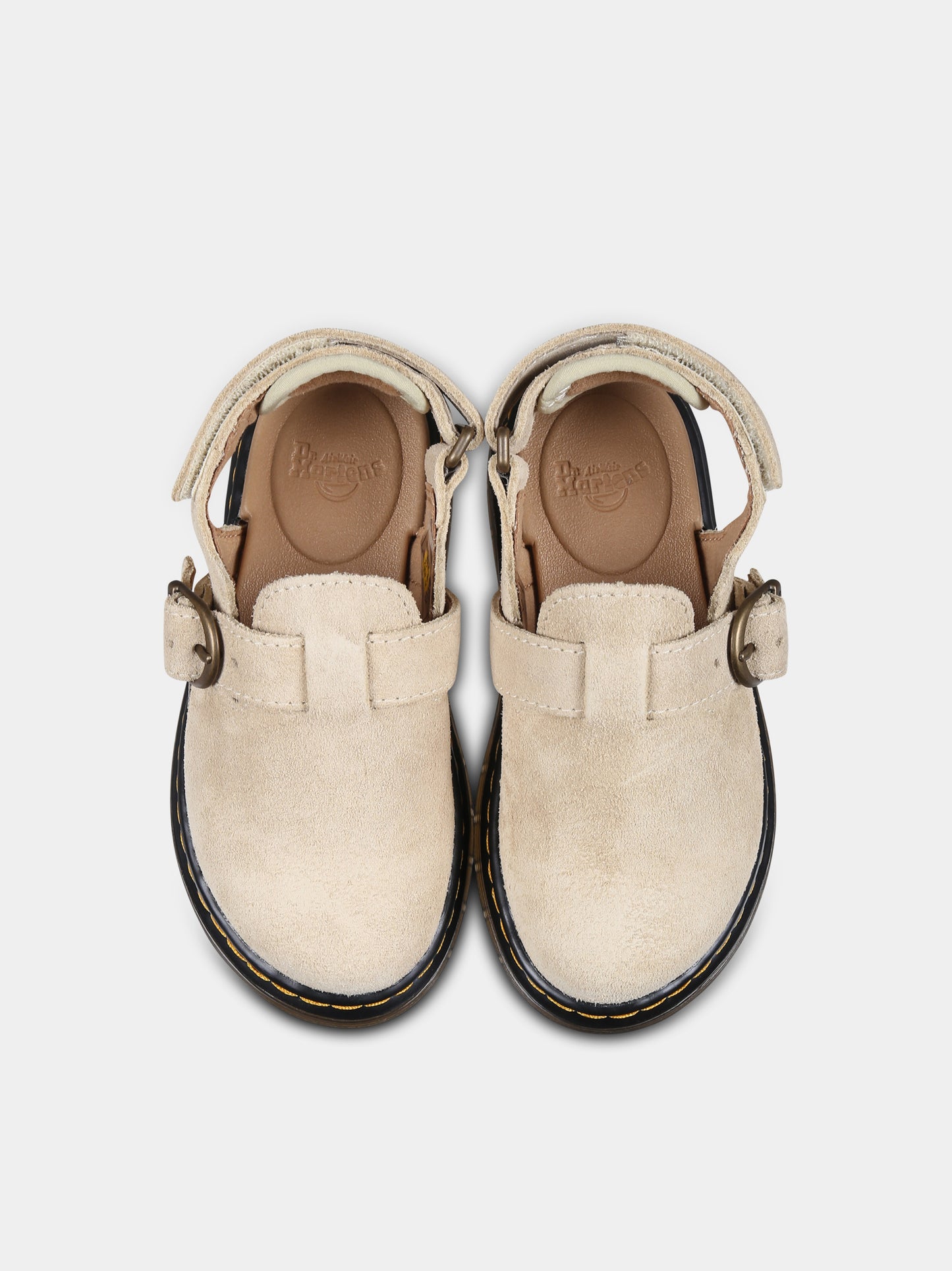 Sabot Jorgie beige per bambini,Dr. Martens,JORGIE T 40468200 LIGHT TAN