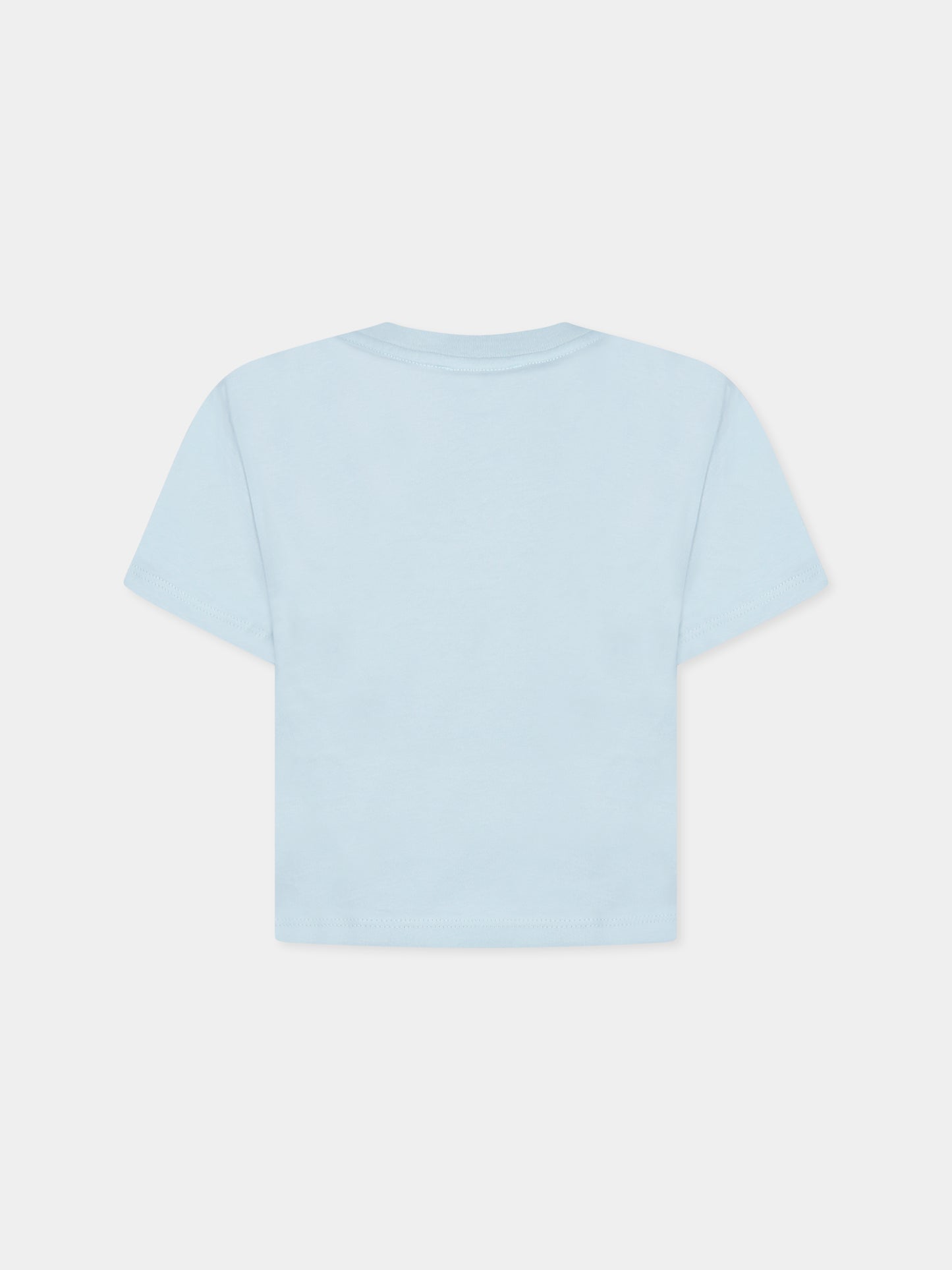 T-shirt vert pour fille avec logo