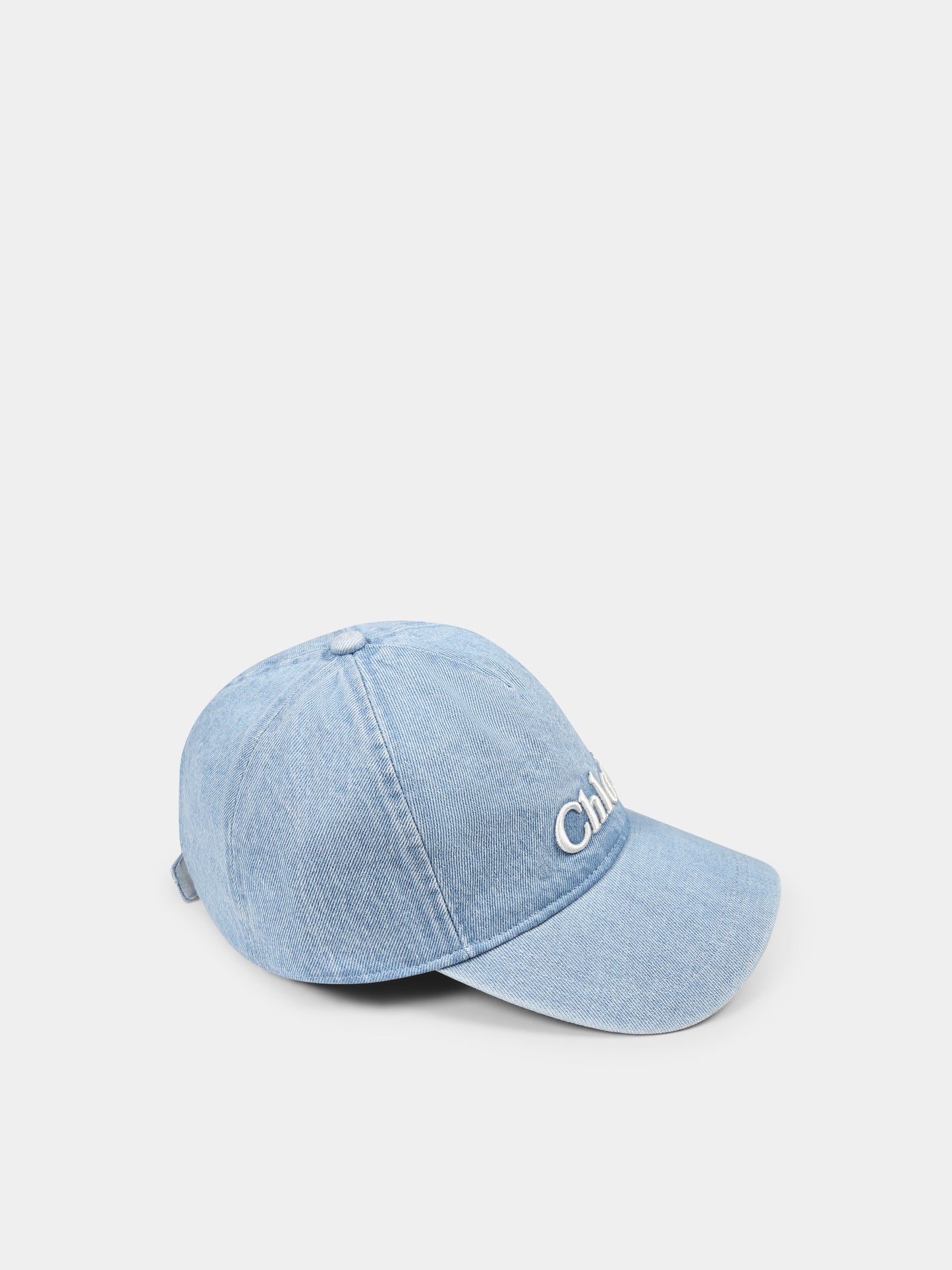 Cappello denim per bambina con logo,Chloé Kids,C20430 Z10