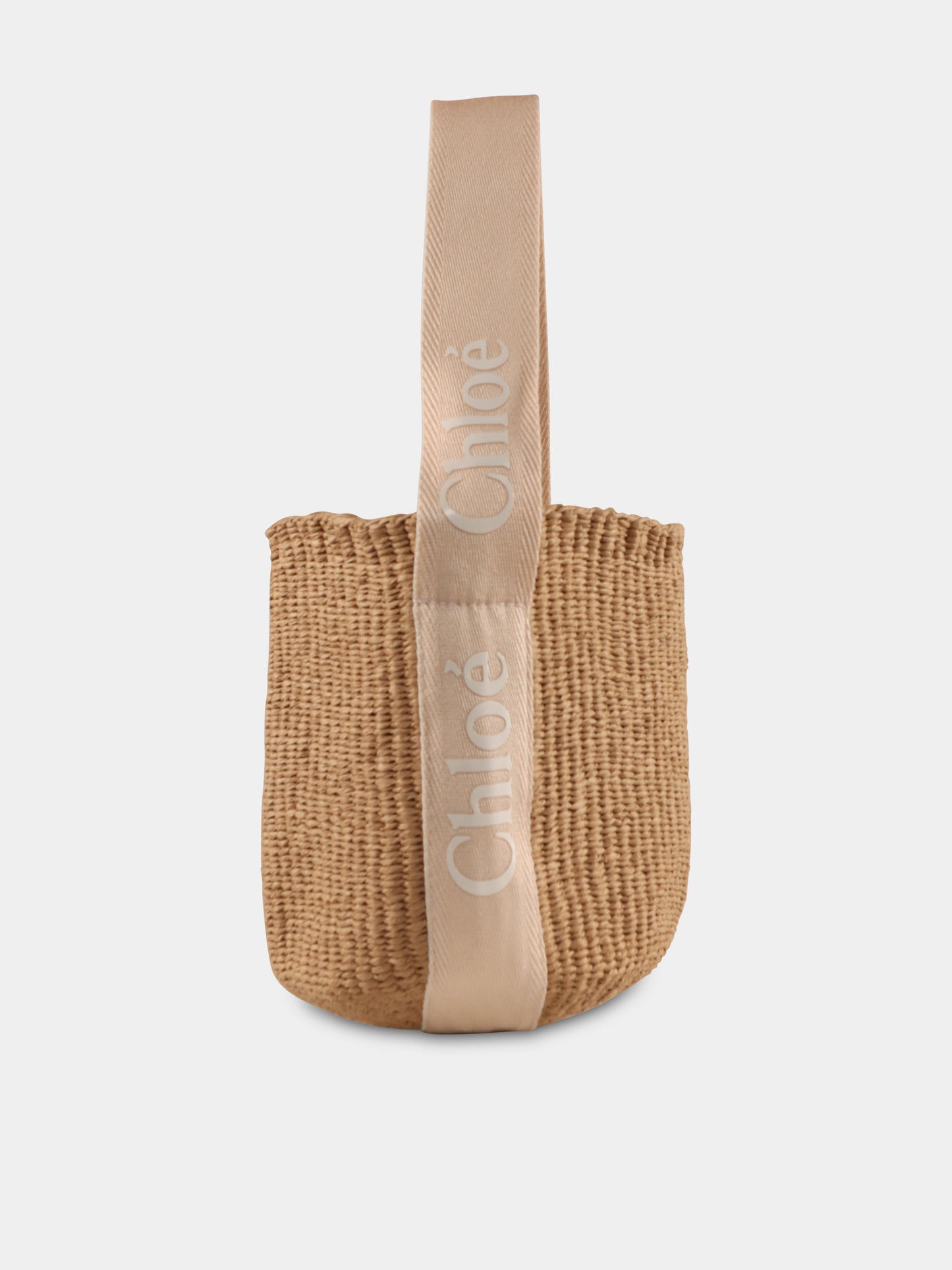 Sac marron pour fille avec logo