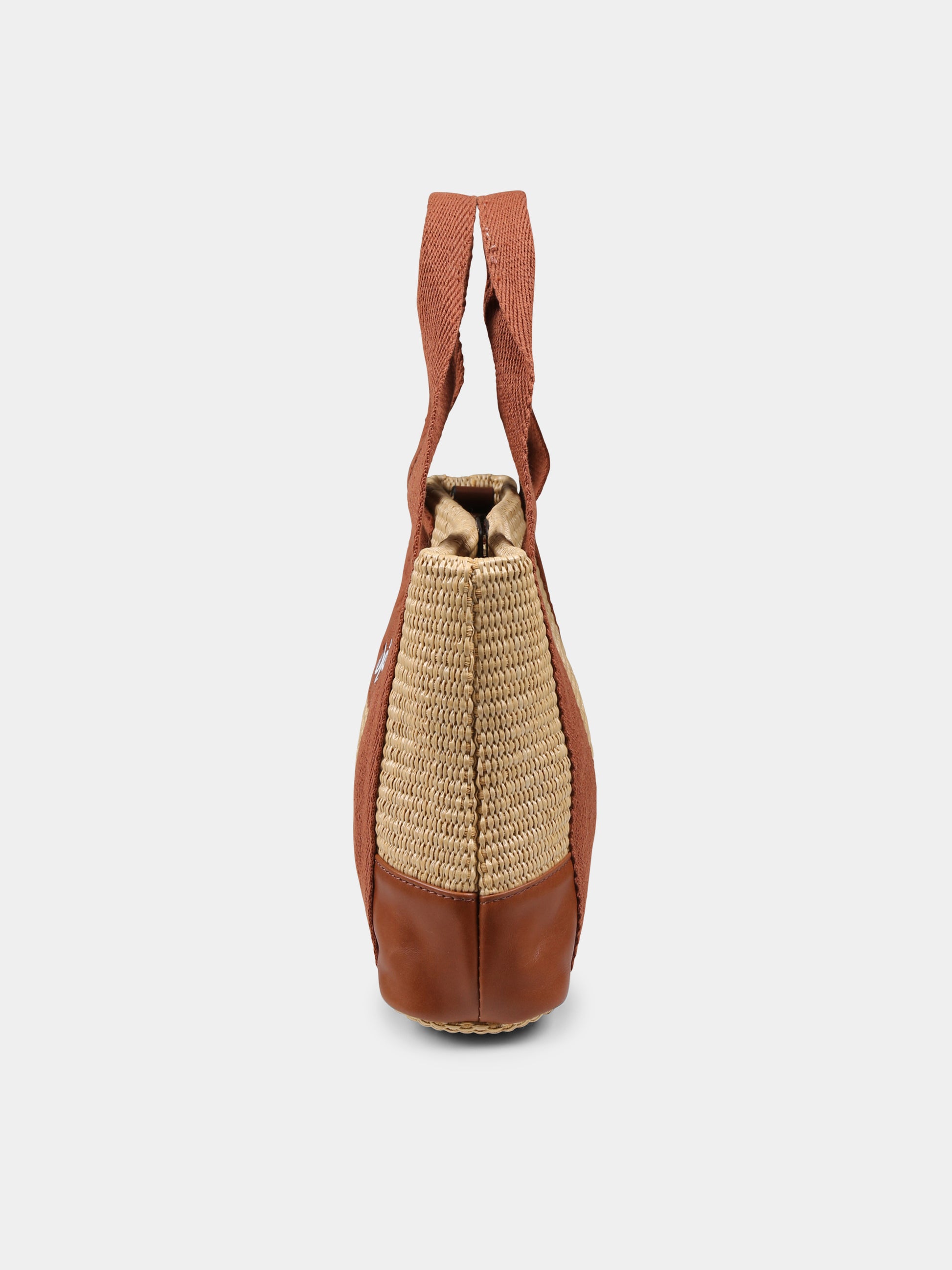 Borsa marrone per bambina con logo,Chloé Kids,C20587 239