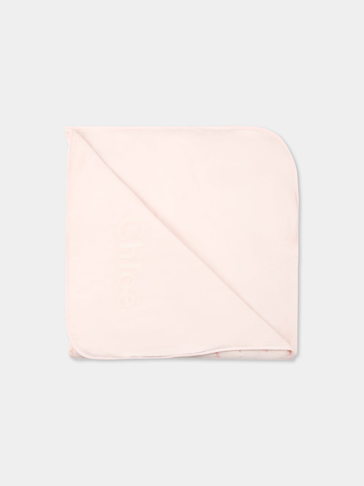 Set rosa per neonata con logo e unicori all over,Chloé Kids,C20410 Z40