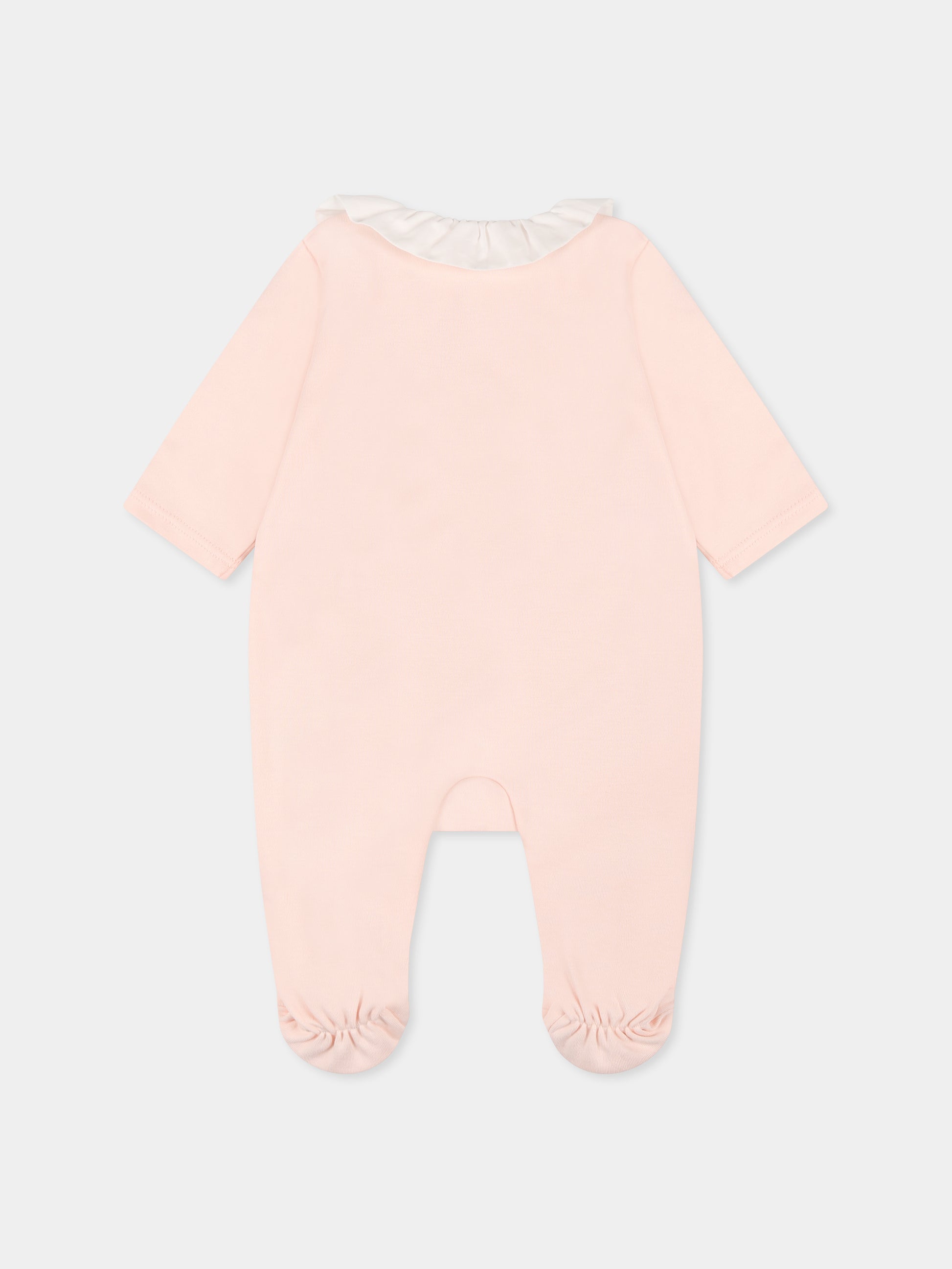 Set rosa per neonata con logo,Chloé Kids,C20416 45Q