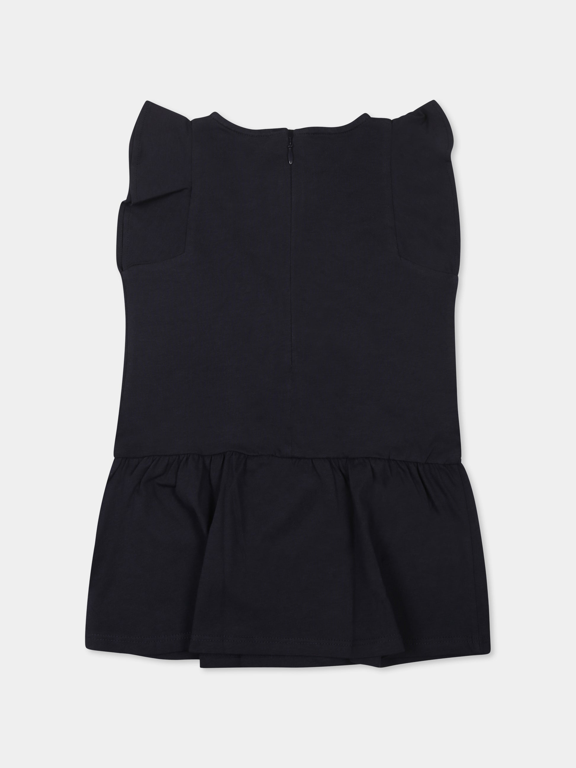 Vestito blu per neonata con logo,Chloé Kids,C20596 859