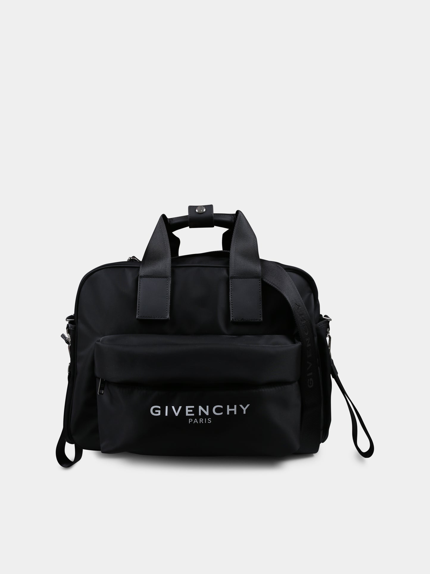 Borsa mamma nera per neonati con logo,Givenchy Kids,H30599 09B