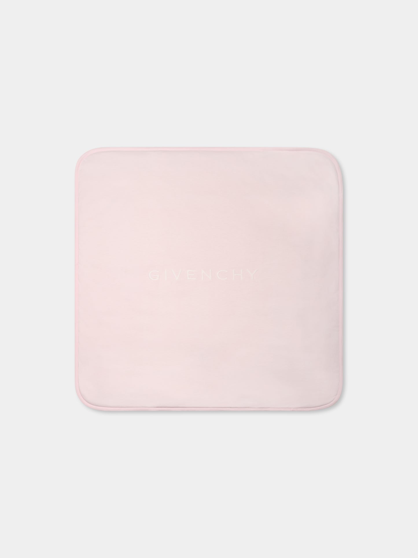 Couverture rose pour bébé fille avec logo