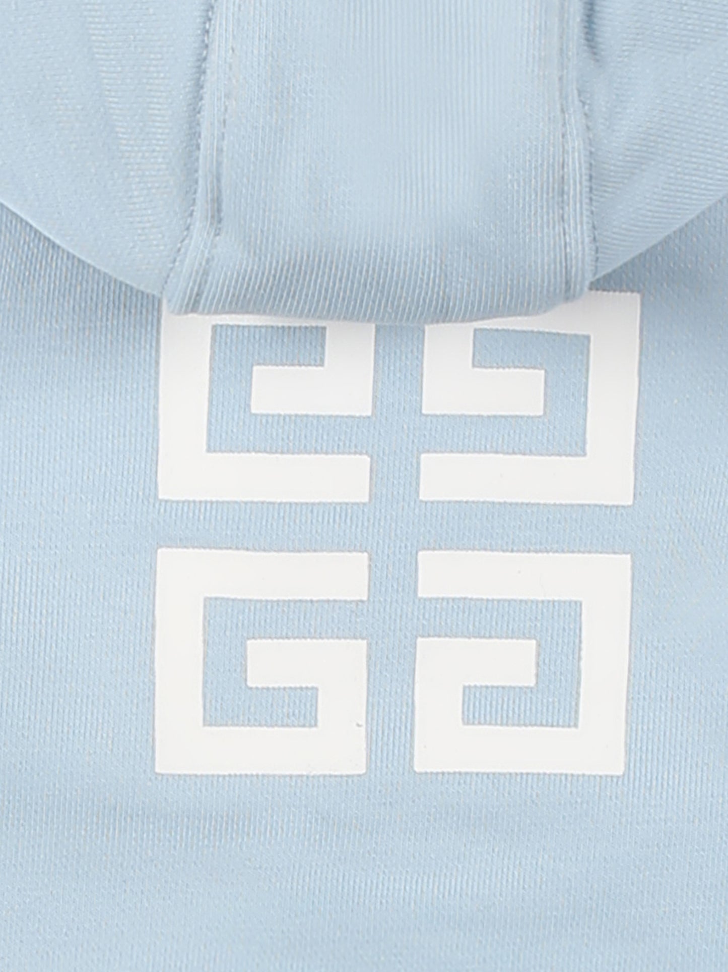 Sweat-shirt bleu clair pour bébé garçon avec logo blanc