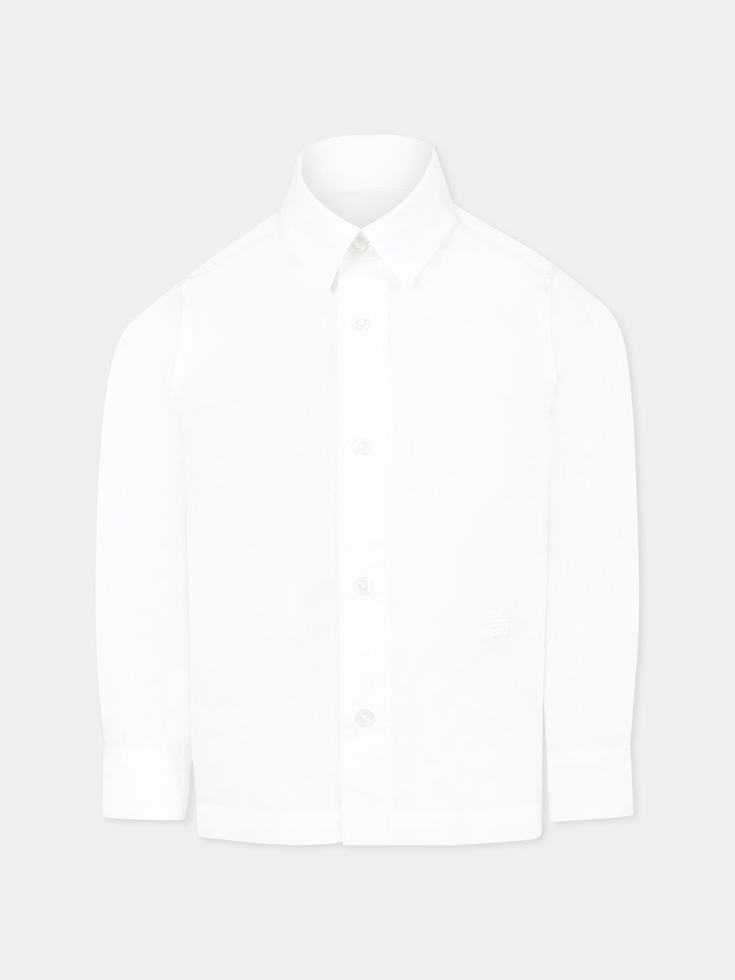 Chemise blanche pour garçon avec 4G motif